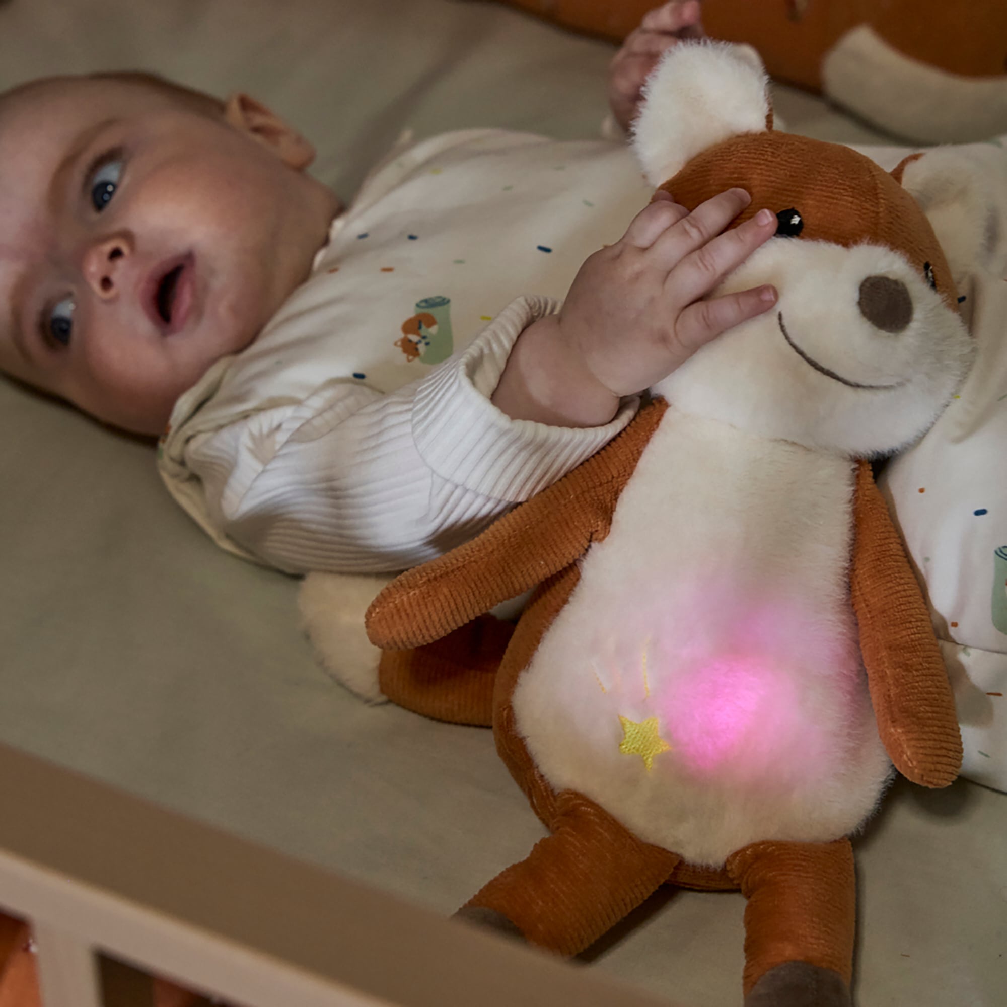 Nachtlichter, Sterntaler, Rot – Besonderheit: schafft eine beruhigende Atmosphäre im Kinderzimmer
