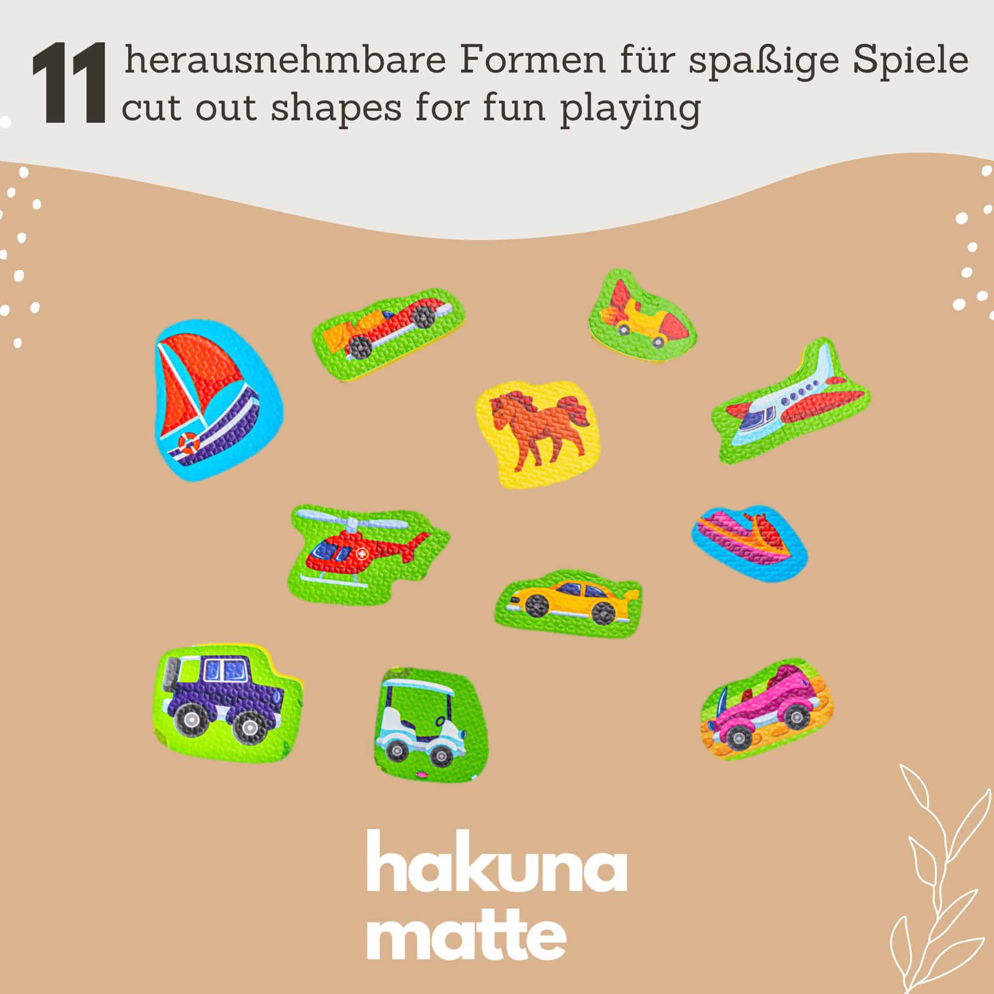 Puzzlematten, Hakuna matte, Mehrfarbig – Produktansicht