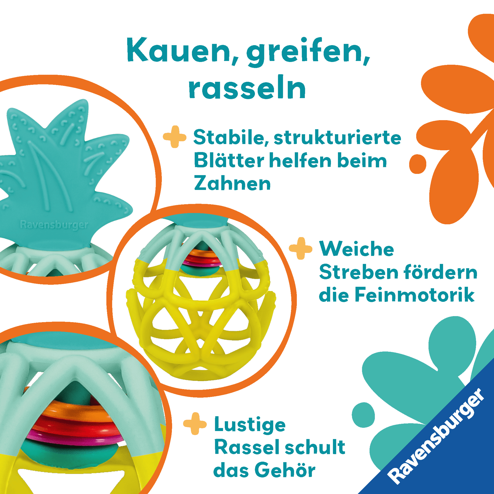 Rasseln & Greiflinge, Ravensburger, Gelb – Produktansicht