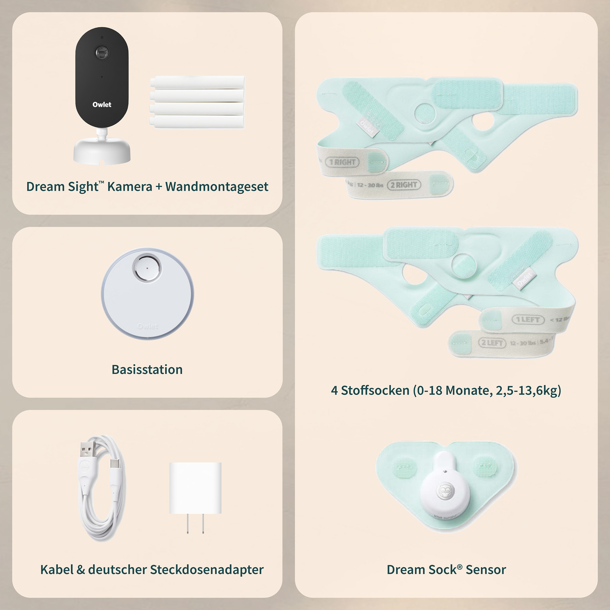 Produkte, Owlet, Grün – Produktansicht