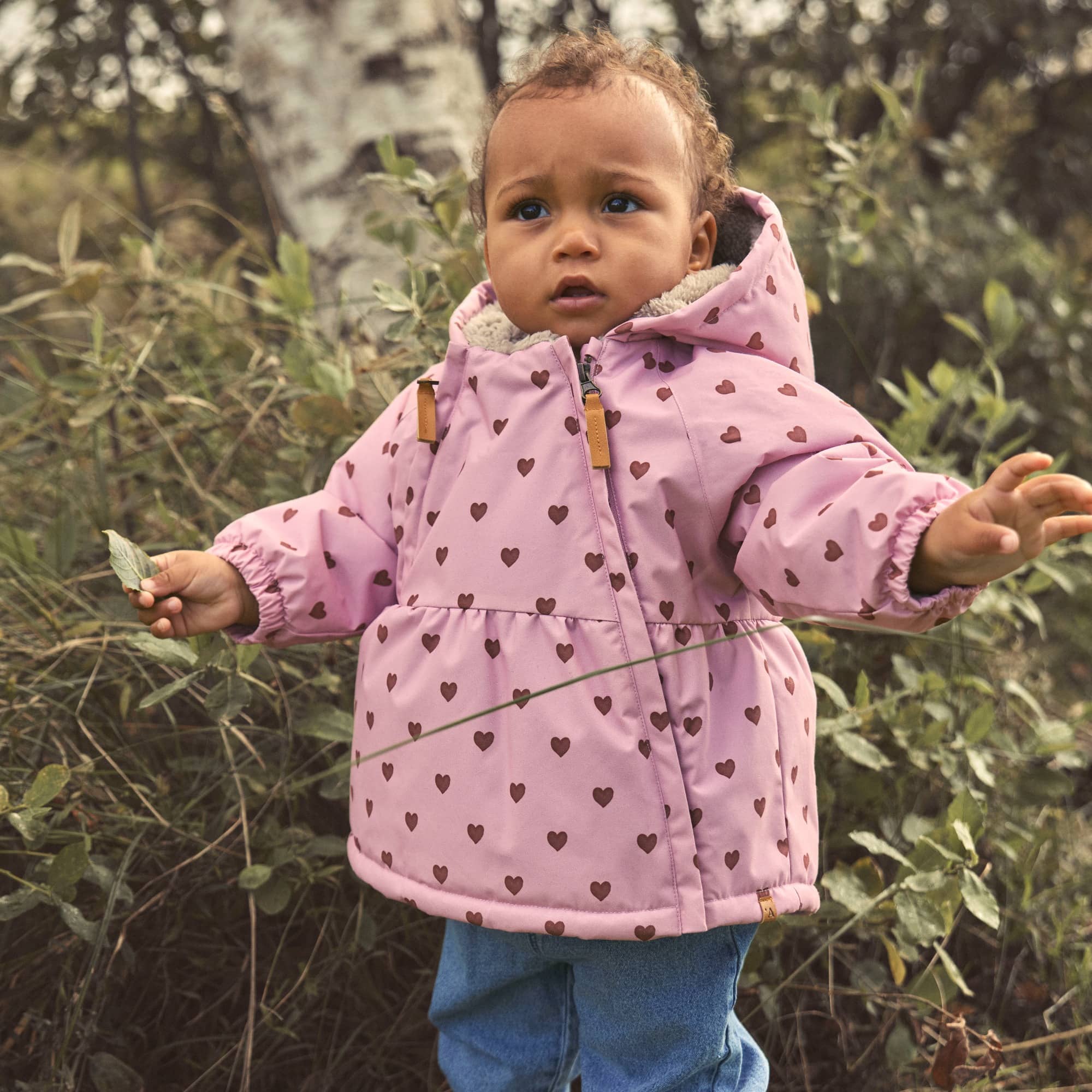 Winterjacken, Lil' Atelier, Pink – Produktansicht