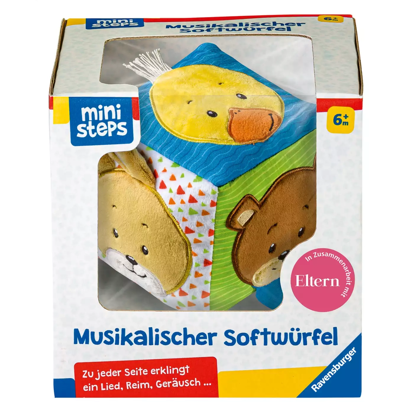 Mini Steps Musikalischer Softwürfel Ravensburger 2000579697203 1