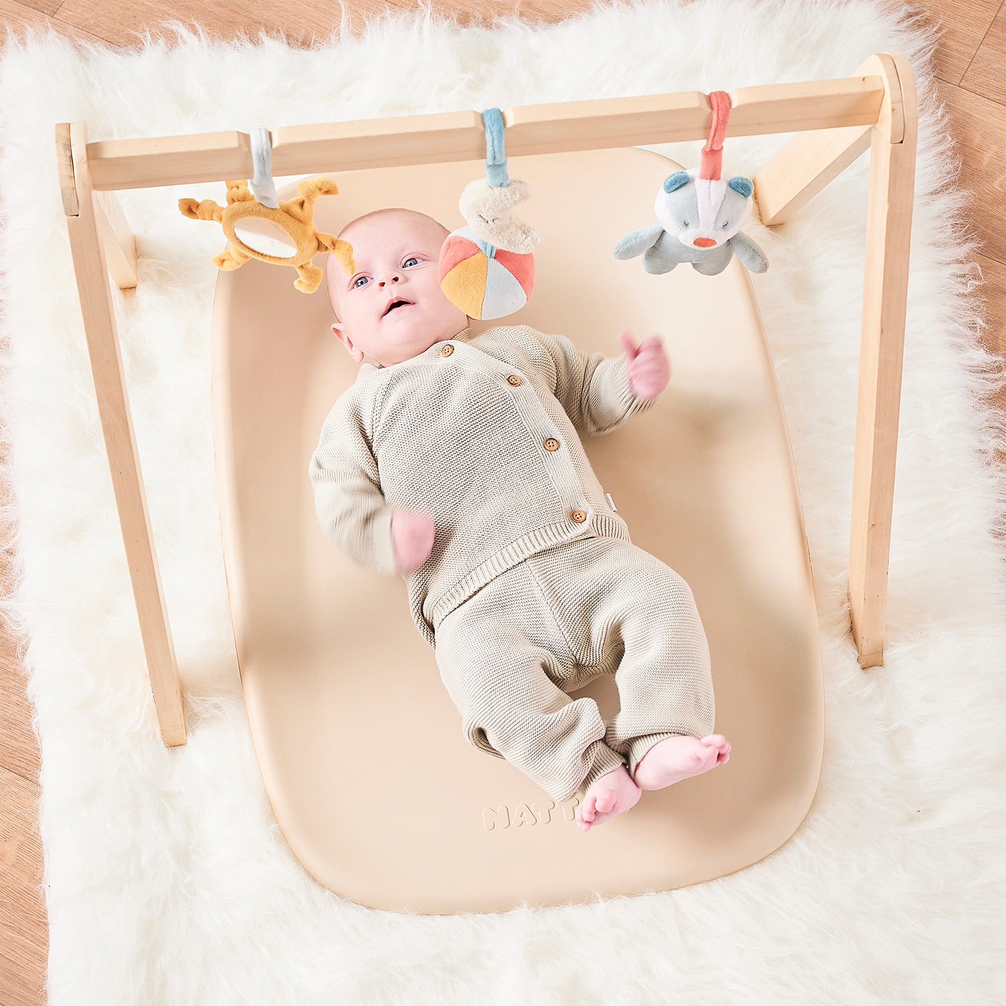 Wickelunterlagen, Nattou, Beige – Produktansicht