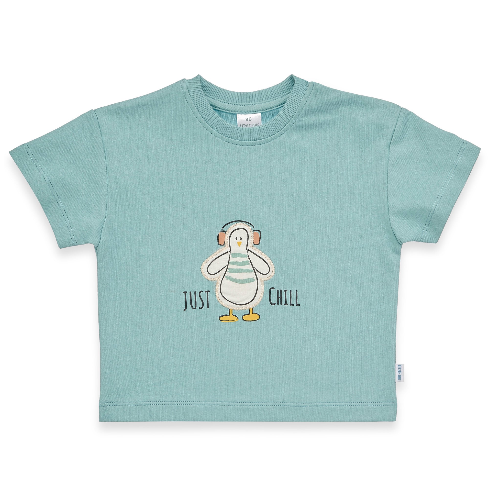 Kurzarmshirts, LITTLE ONE, Blau – Produktansicht