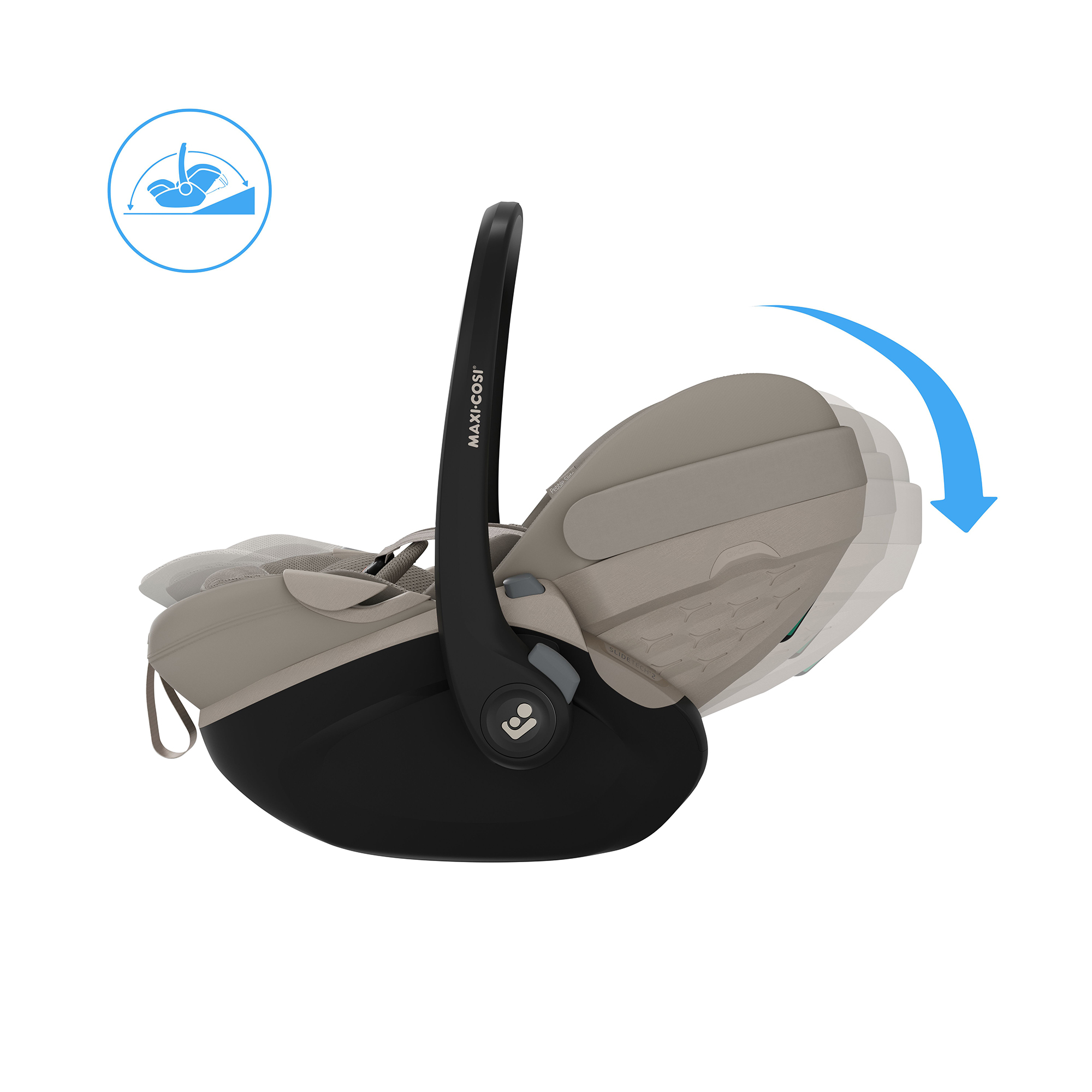 Babyschalen 0-13 kg, Gruppe 0+, MAXI-COSI Premium, Beige – Produktansicht