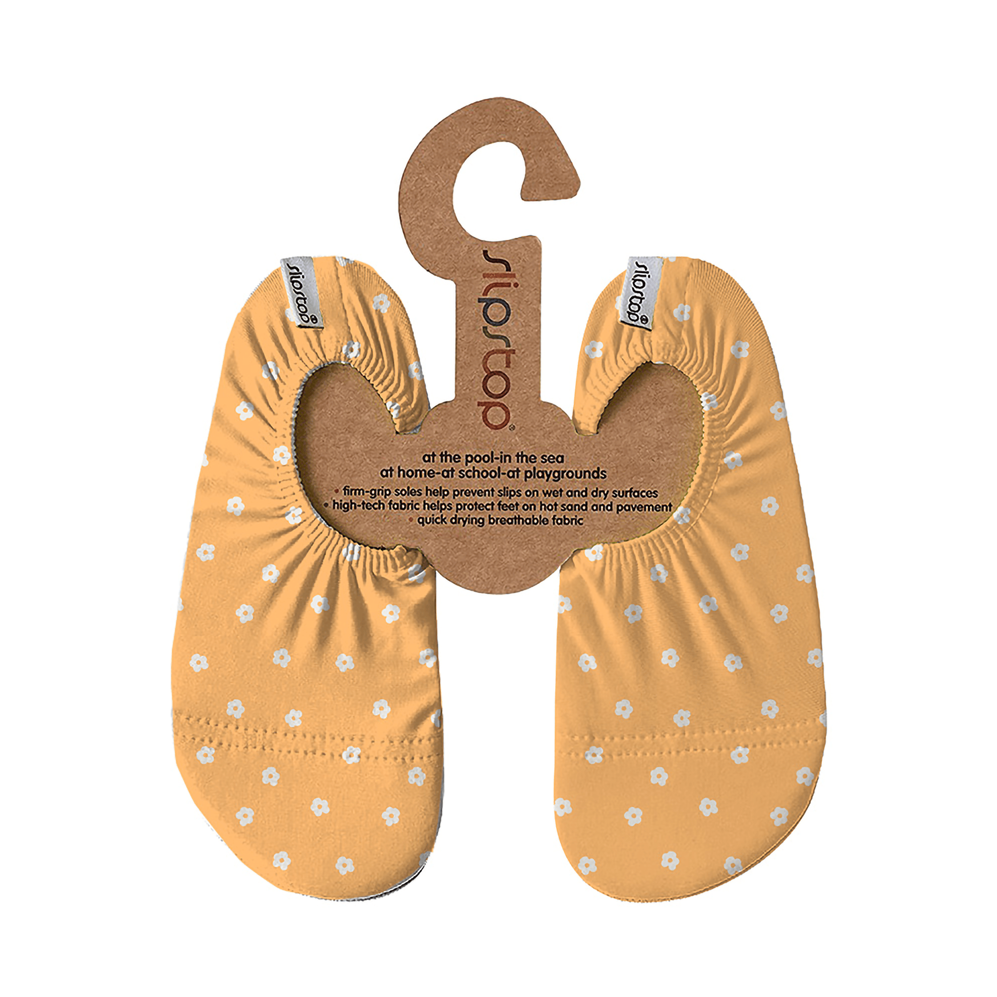 Badeschuhe, slipstop, Gelb – Besonderheit: mit griffiger Antirutsch-Sohle