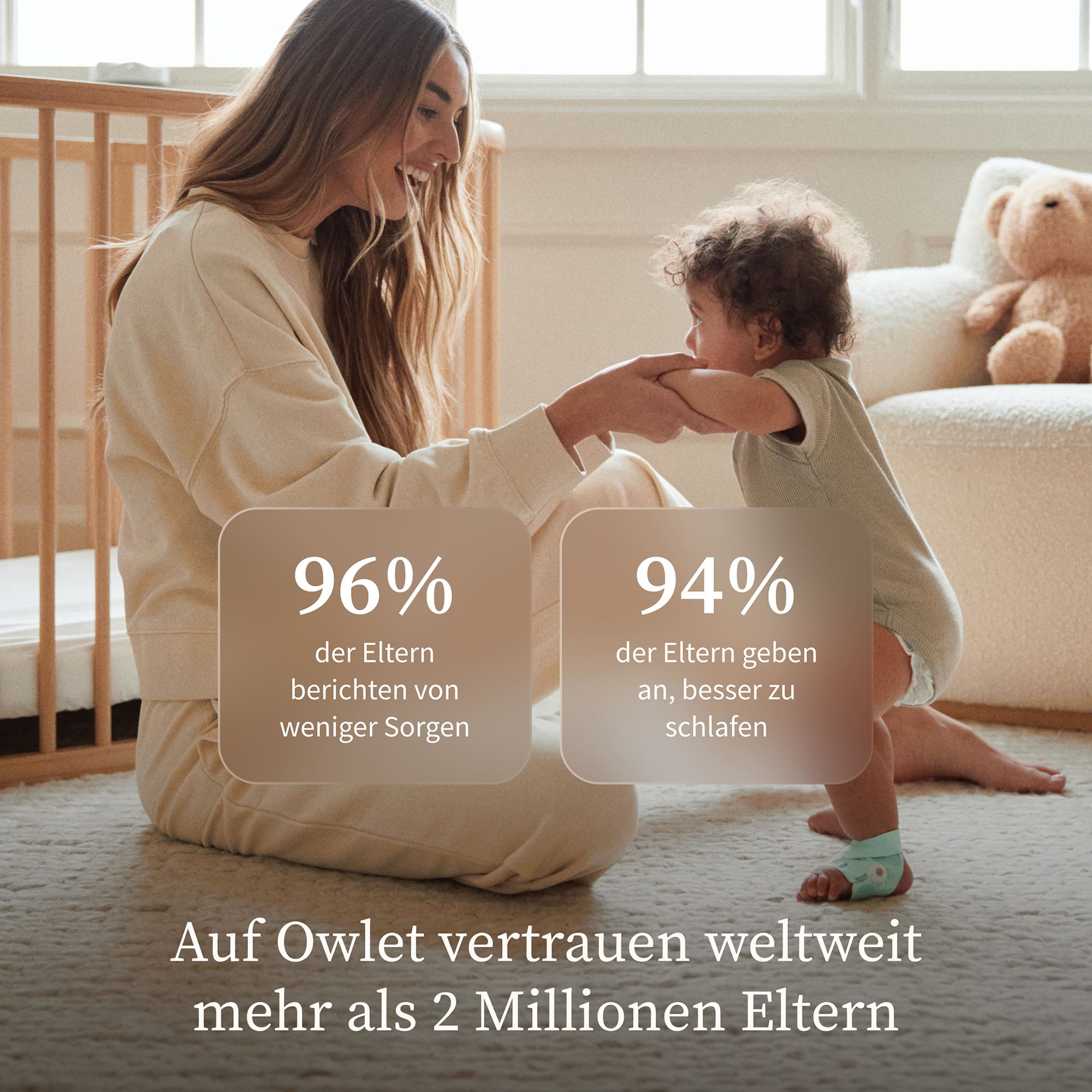 Video Babyphone, Owlet, Pink – Produktansicht