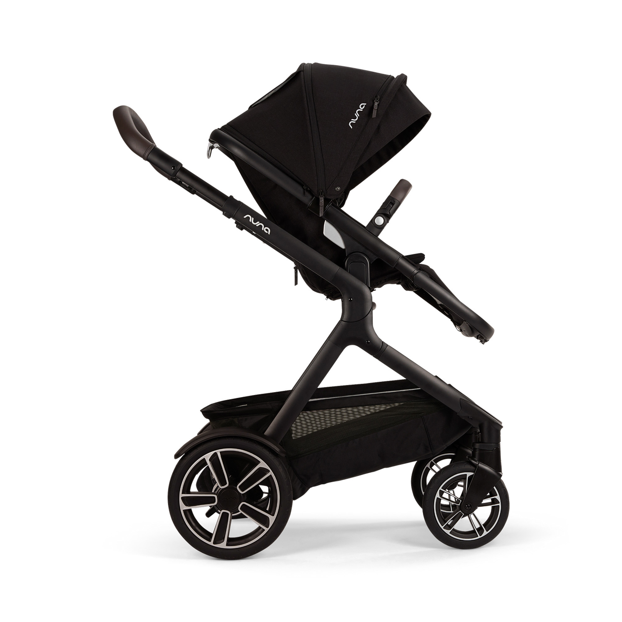 Kombi-Kinderwagen, nuna, Schwarz – Produktansicht