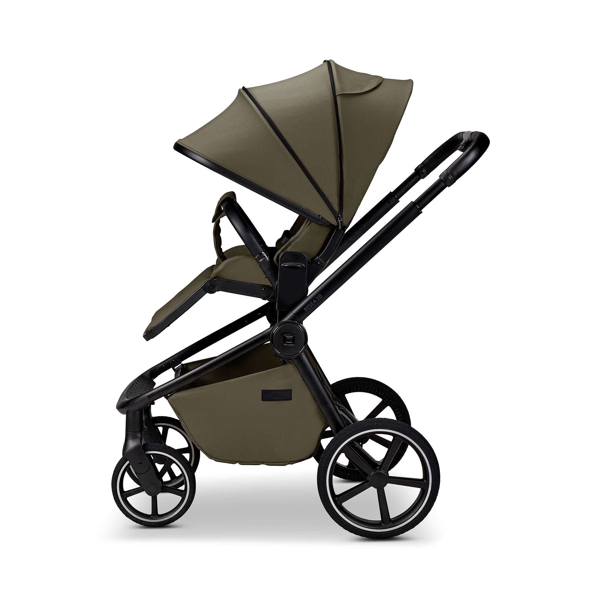 Kombi-Kinderwagen, MOON, Grün – Produktansicht