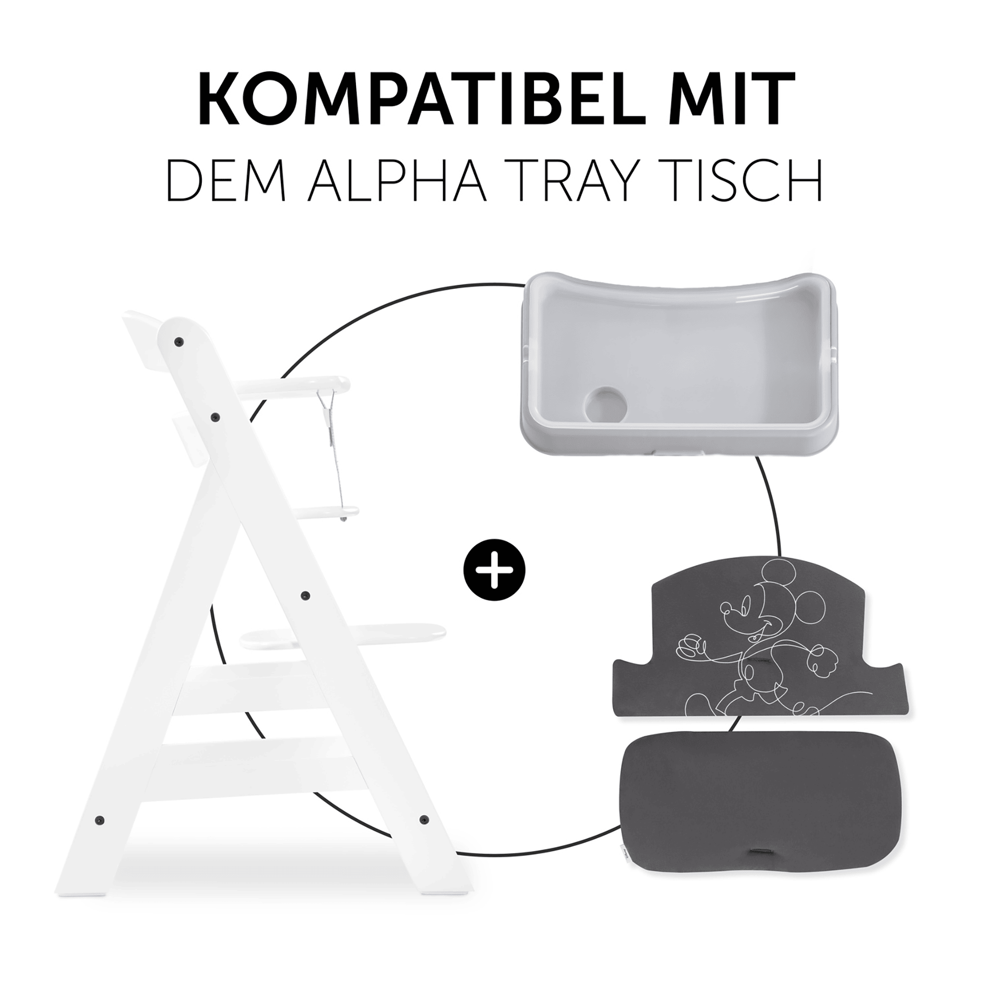 Hochstuhl Zubehör, hauck, Grau – Produktansicht