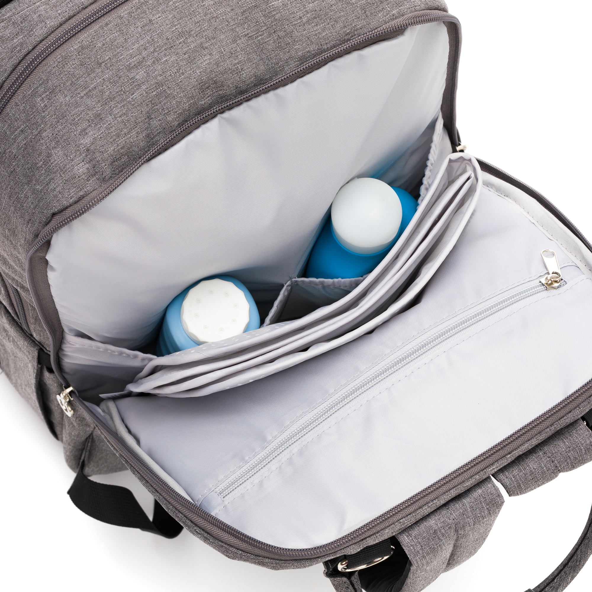 Wickelrucksäcke, LITTLE ONE, Grau – Produktansicht