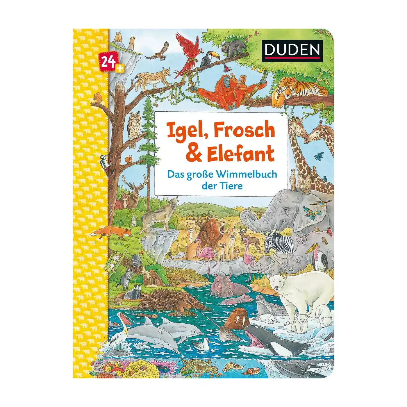 Igel, Frosch & Elefant: Das große Wimmelbuch der Tiere Sauerländer Mehrfarbig 2000581128207 1