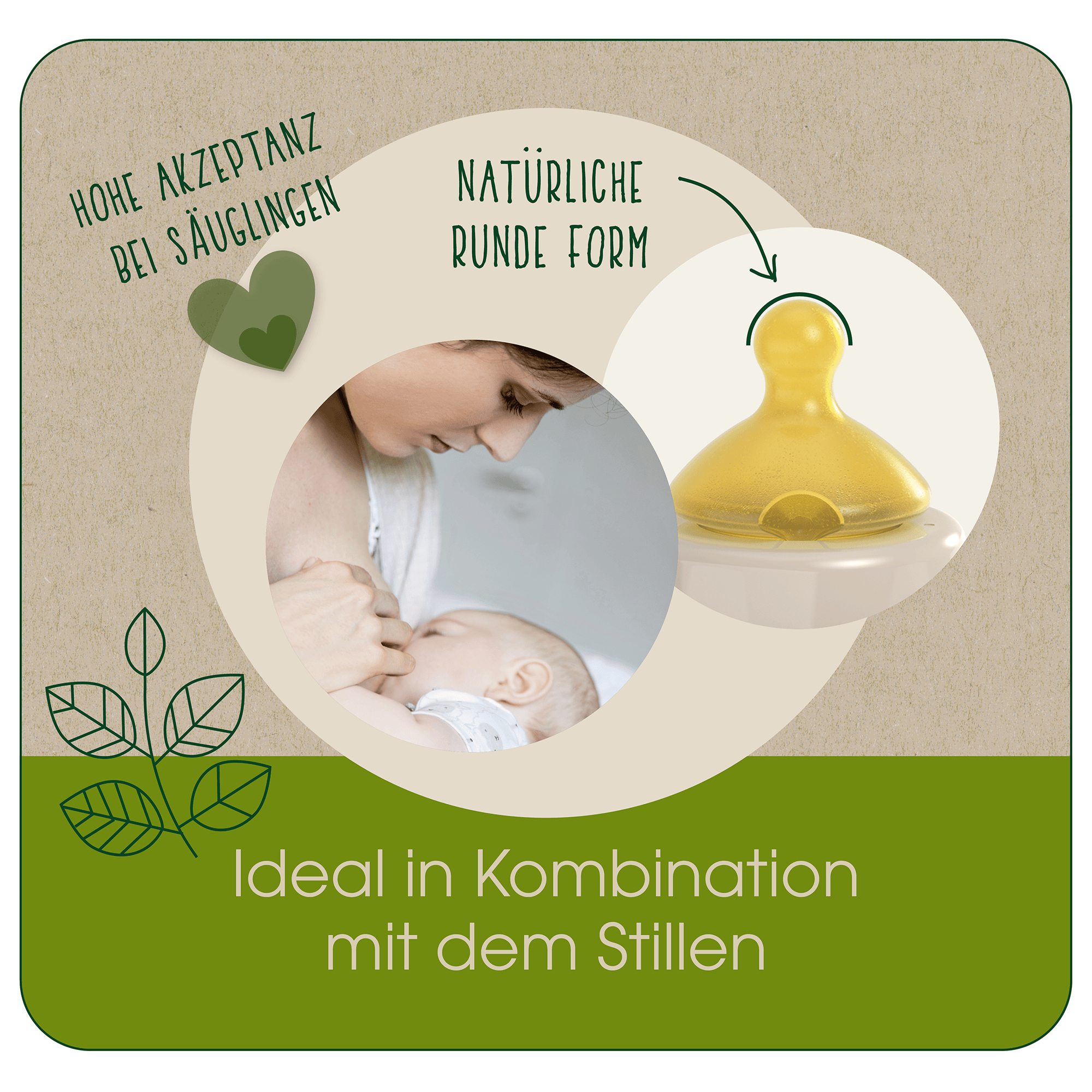 Babyfläschchen, nip, Mehrfarbig – Produktansicht