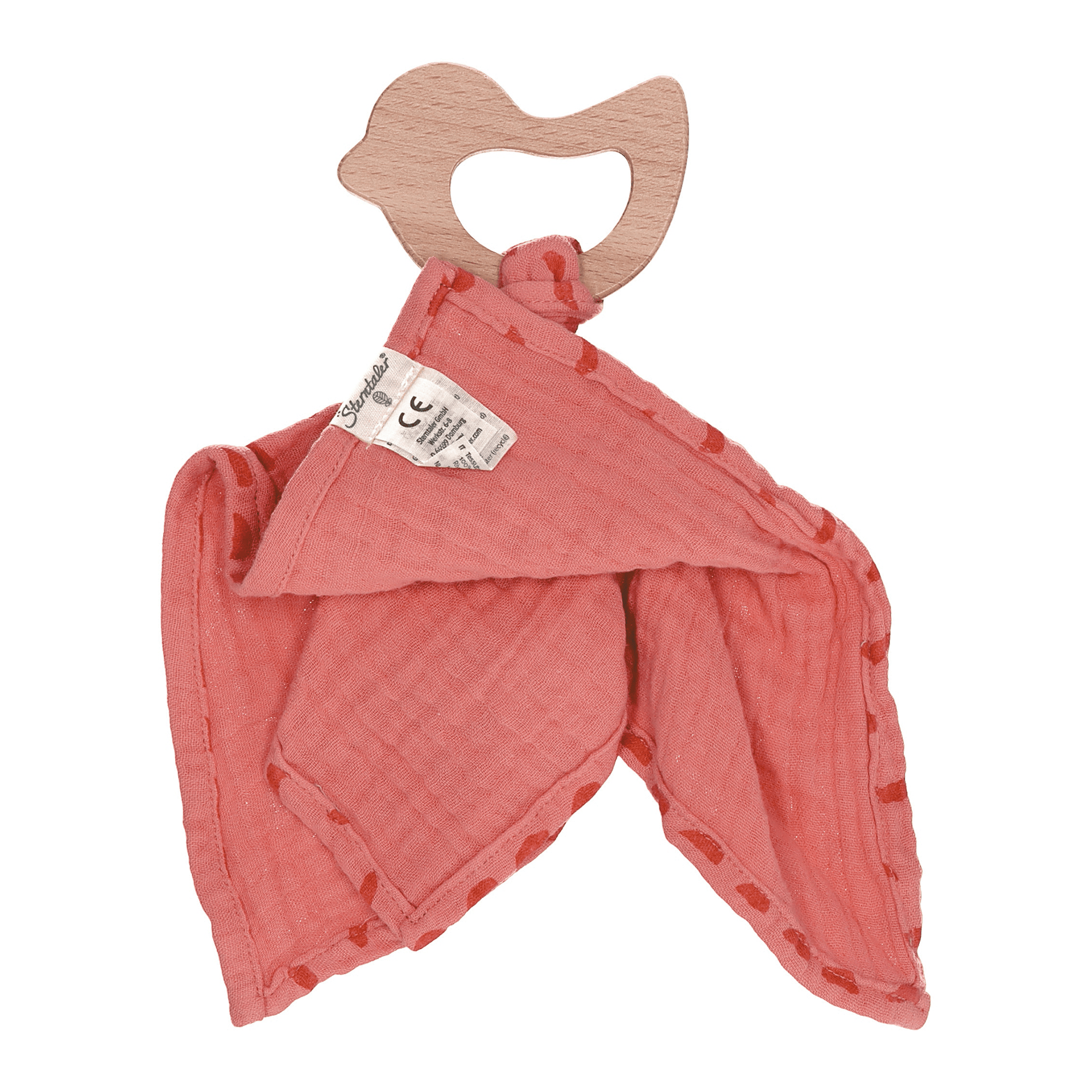 Schmusetücher, Sterntaler, Rot – Produktansicht