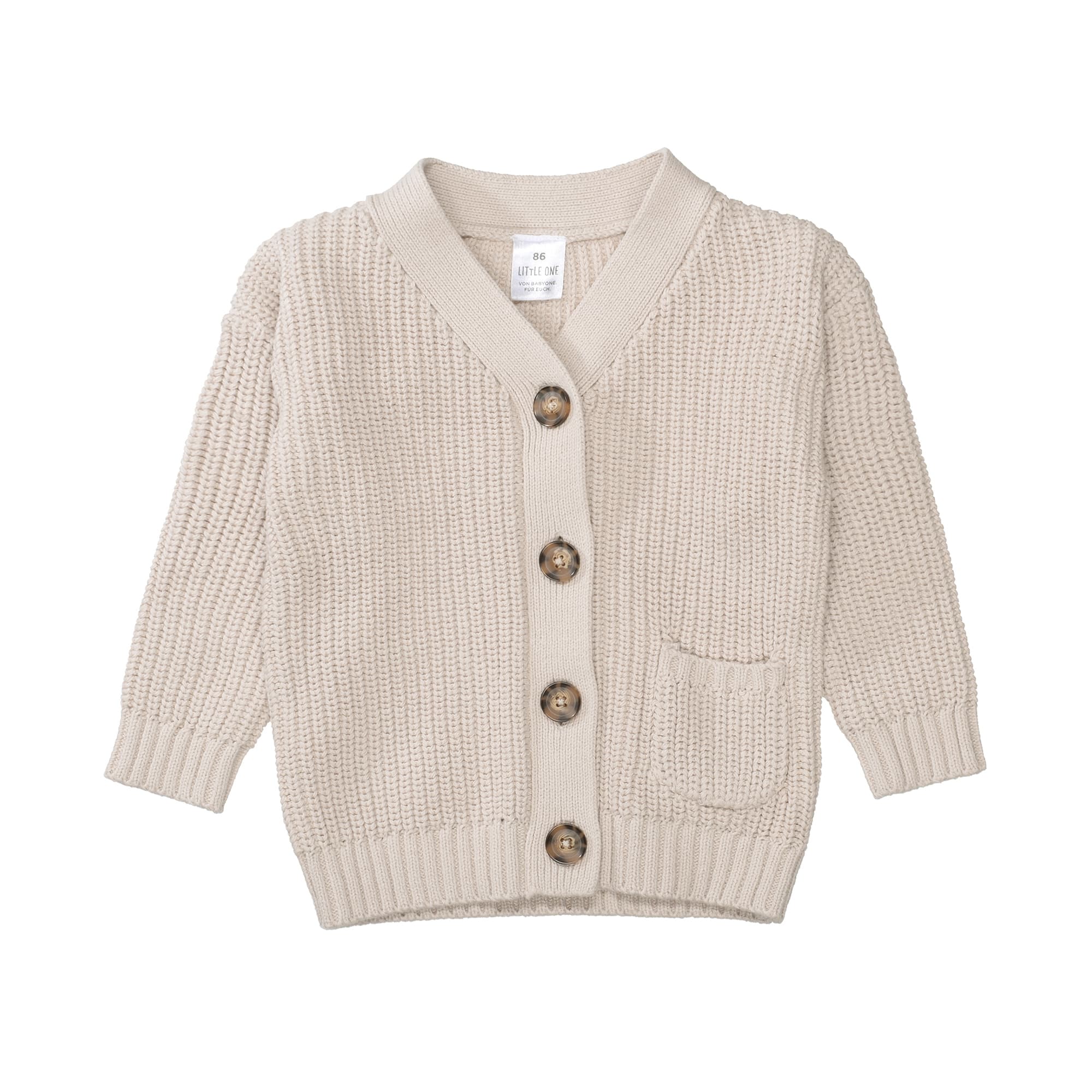Sweat-, Fleece- & Strickjacken, LITTLE ONE, Beige – Produktansicht