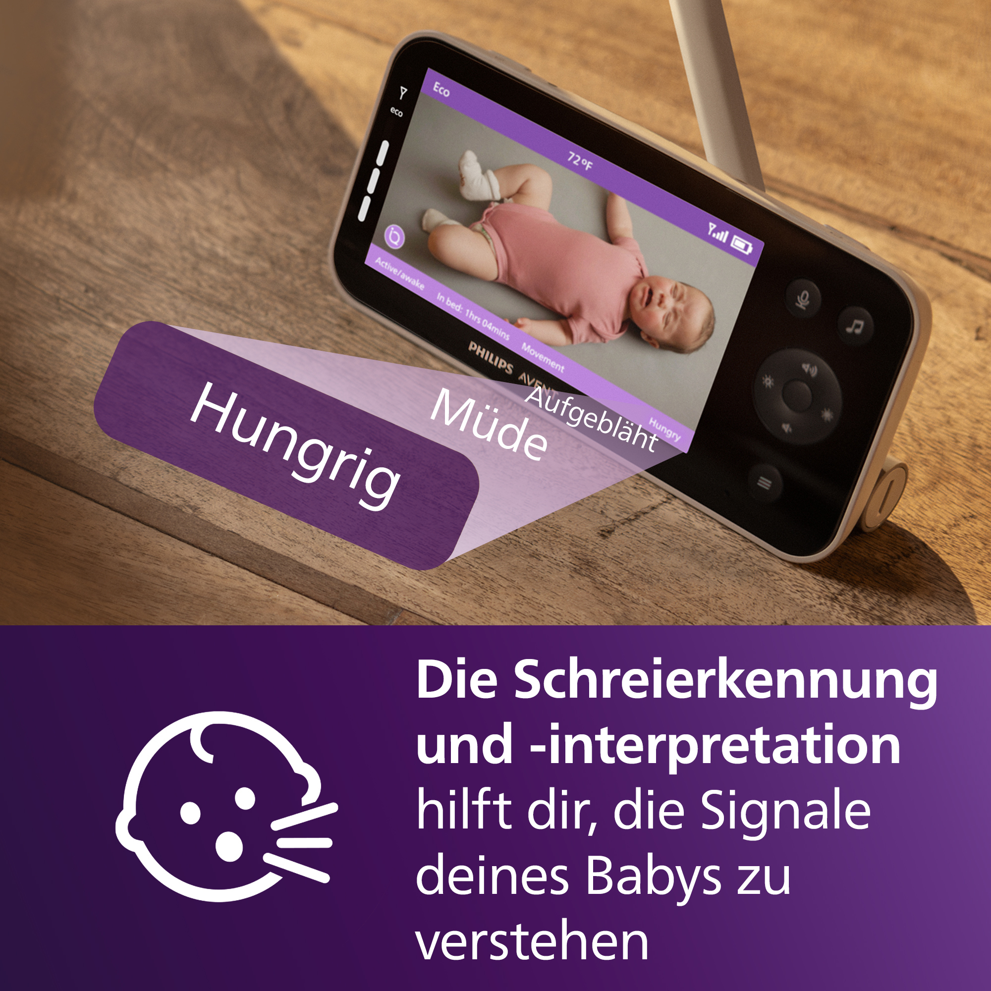 Video Babyphone, PHILIPS AVENT, Weiß – Produktansicht