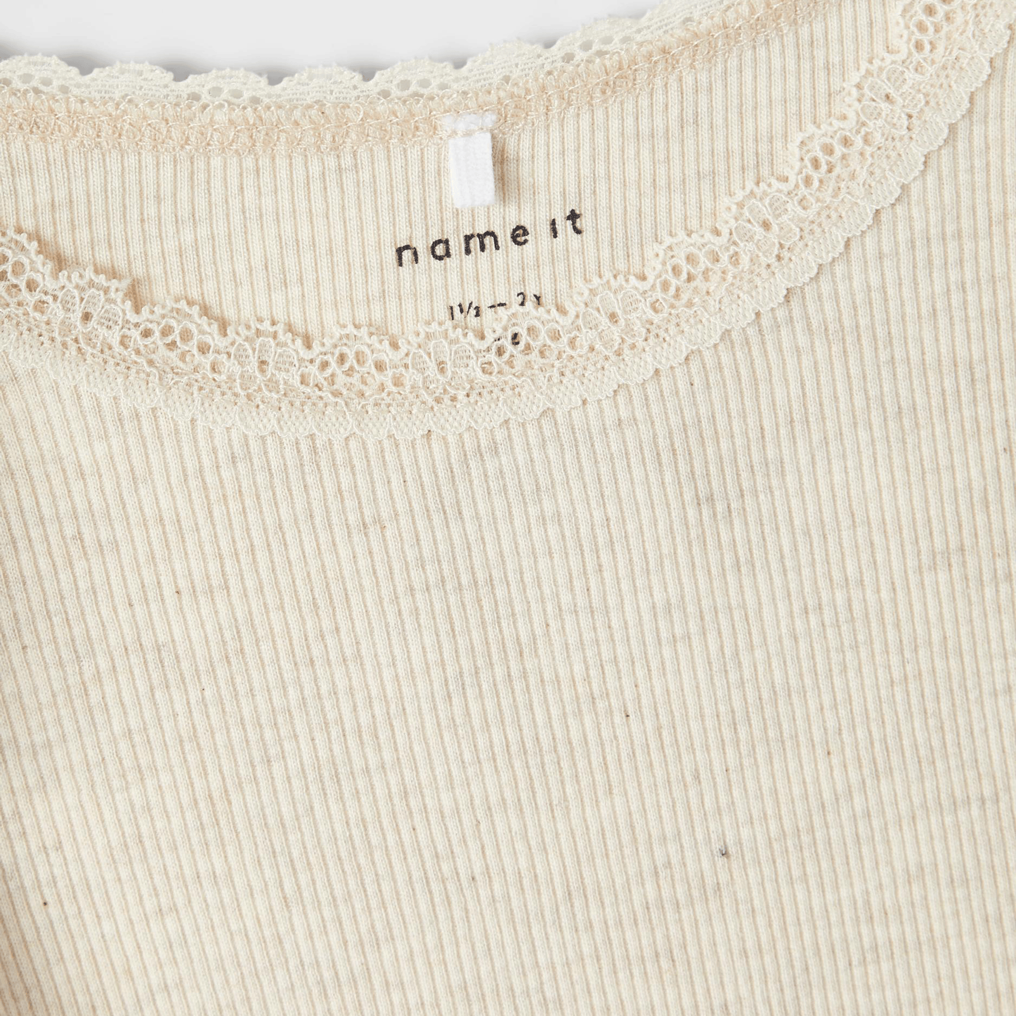 Langarmshirts, name it, Beige – Besonderheit: aus Bio-Baumwolle, Modal und Elasthan