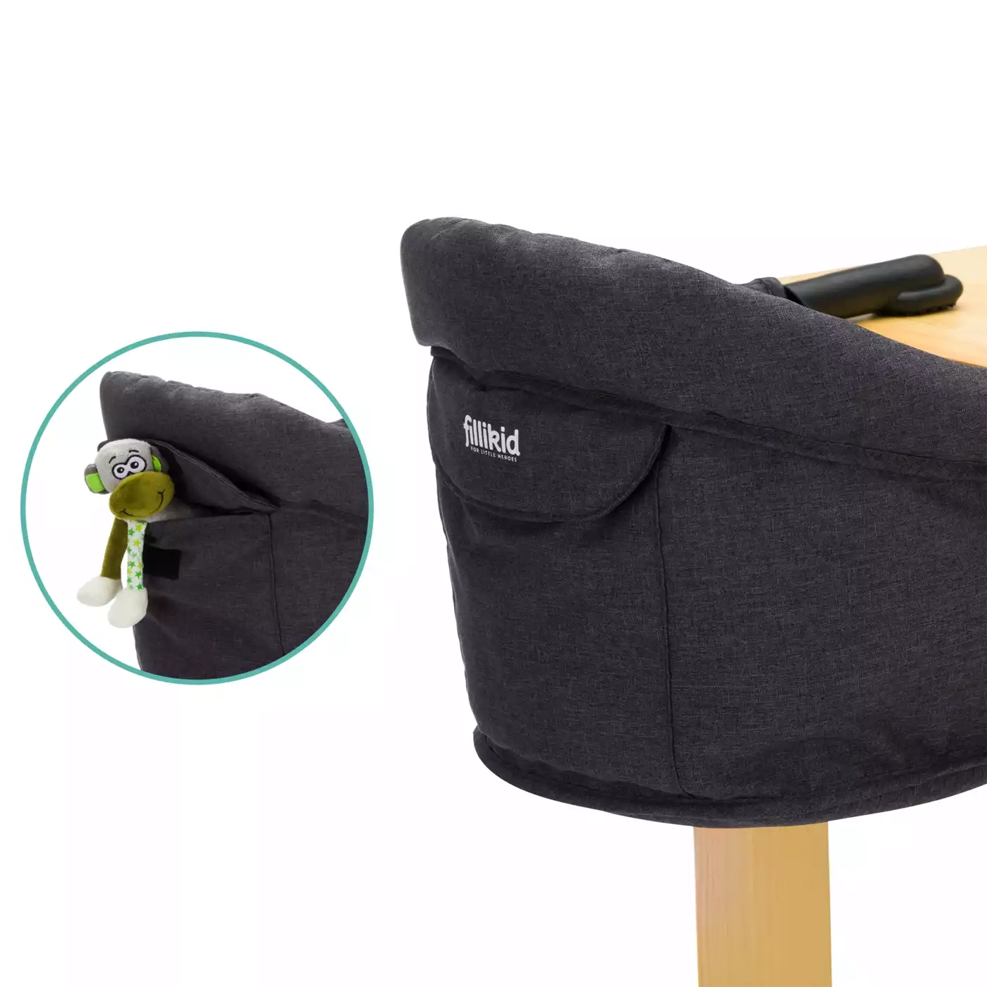 Reisehochstühle, fillikid, Grau – Produktansicht