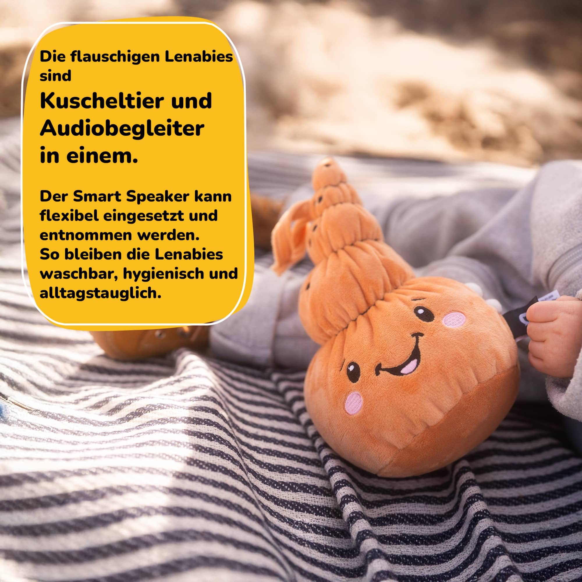 Kuscheltiere, Lenabo, Orange – Produktansicht