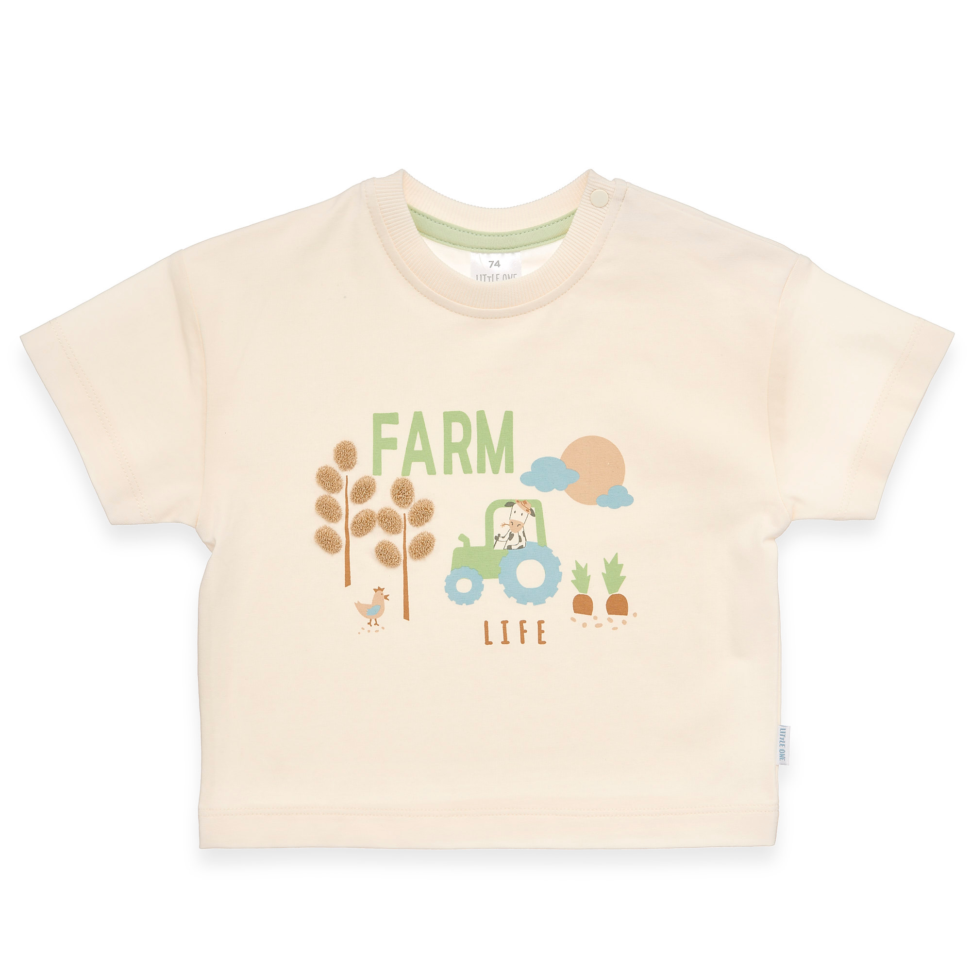 Kurzarmshirts, LITTLE ONE, Weiß – Produktansicht