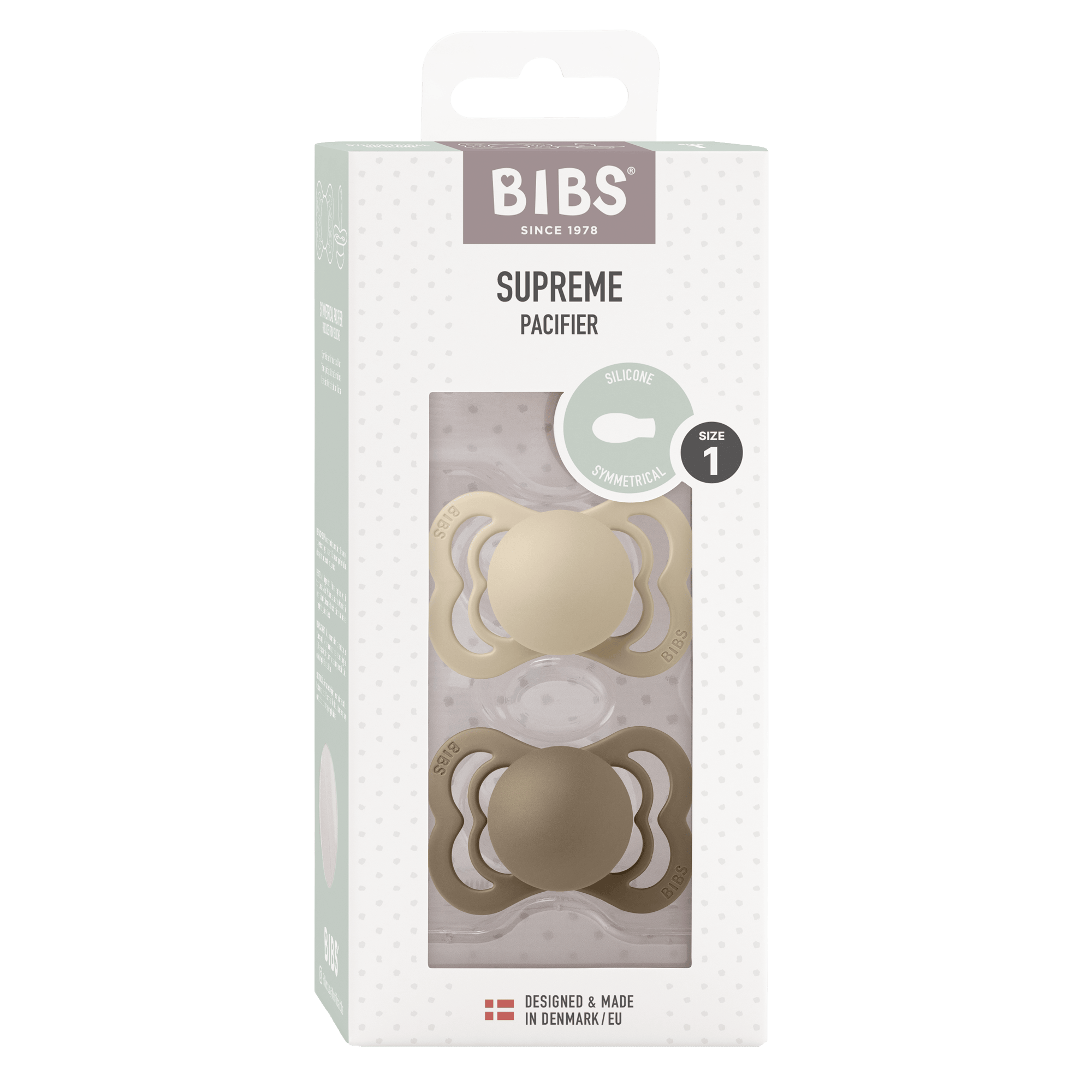 Schnuller, BIBS, Beige – Produktansicht