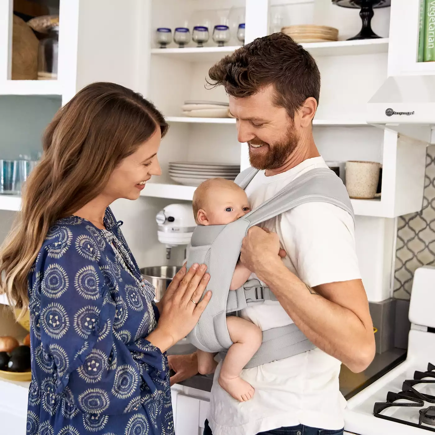 Babytragen Mesh, ERGObaby, Grau – Produktansicht