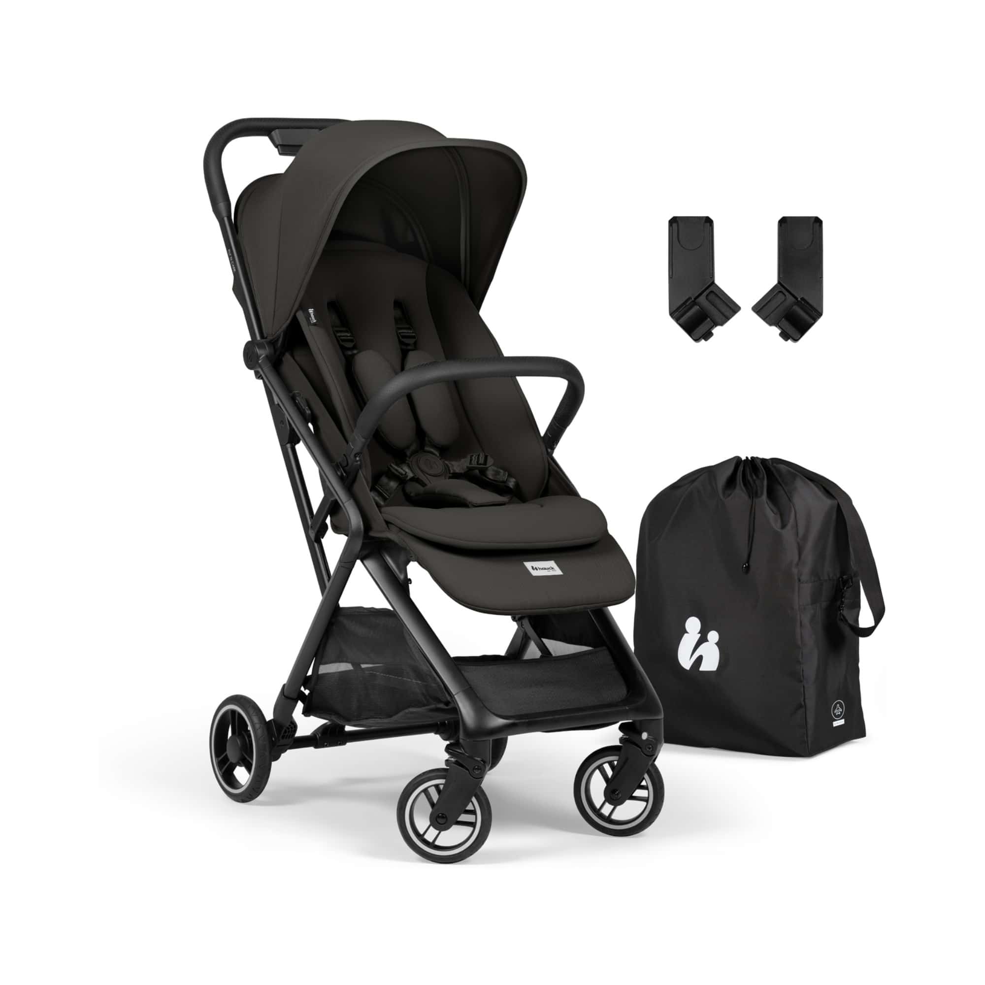 Reisebuggys, hauck, Schwarz – Besonderheit: perfekt für Zug und Flugzeug, ab Geburt bis ca. 22 kg