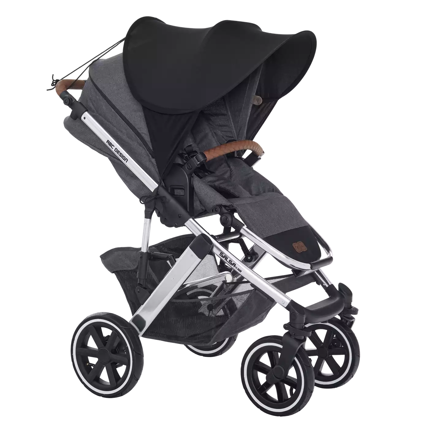 Sonnen- & Insektenschutz Kinderwagen, B.O. StartKlar, Schwarz – Produktansicht