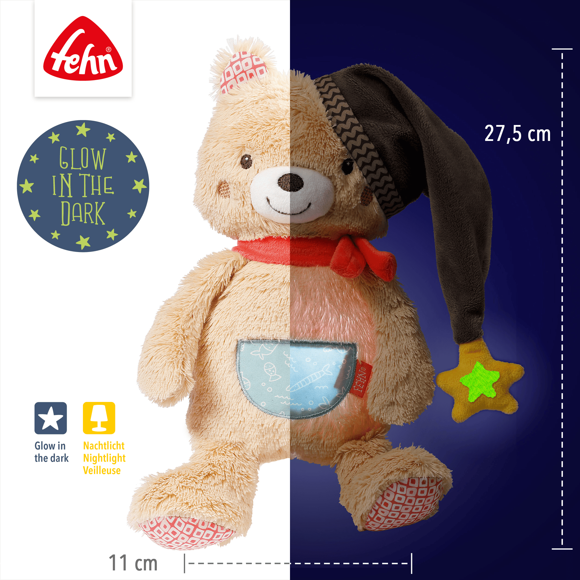 Nachtlichter, fehn, Braun – Produktansicht