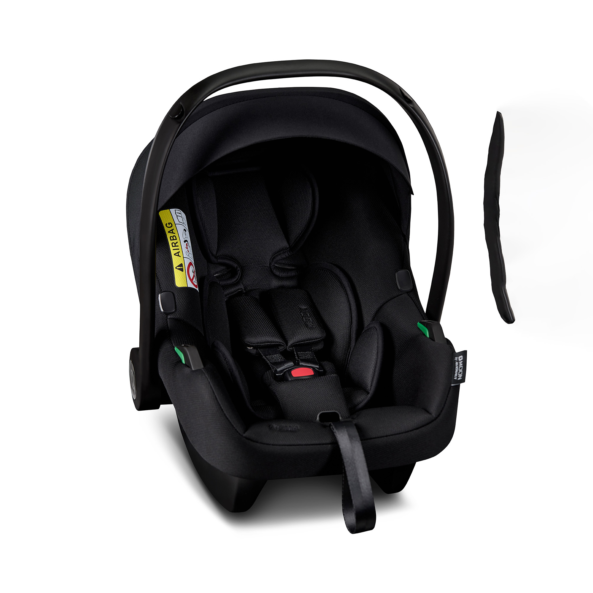 Babyschalen 0-13 kg, Gruppe 0+, MOON, Schwarz – Produktansicht