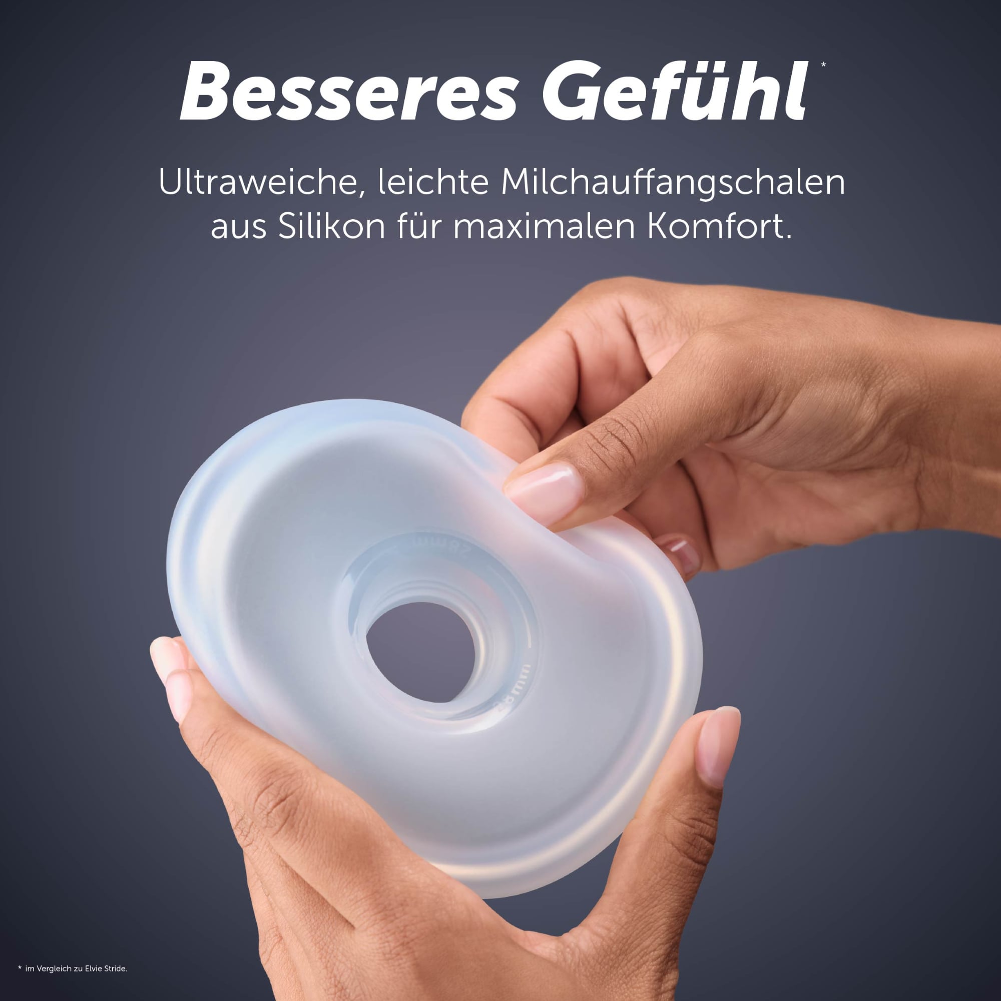 Hands Free Milchpumpen, elvie, Transparent – Produktansicht
