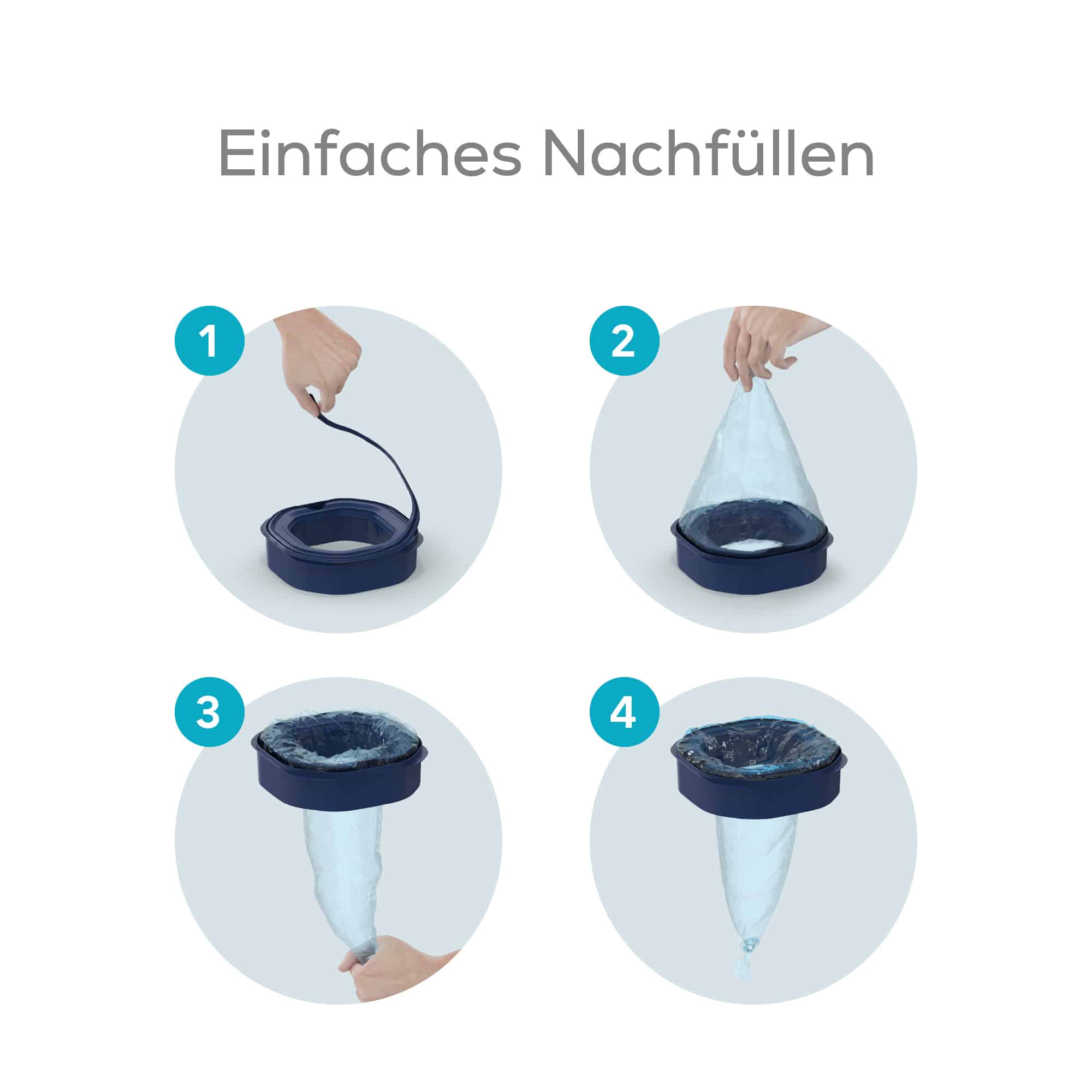 Windeleimer, Angelcare, Grau – Produktansicht