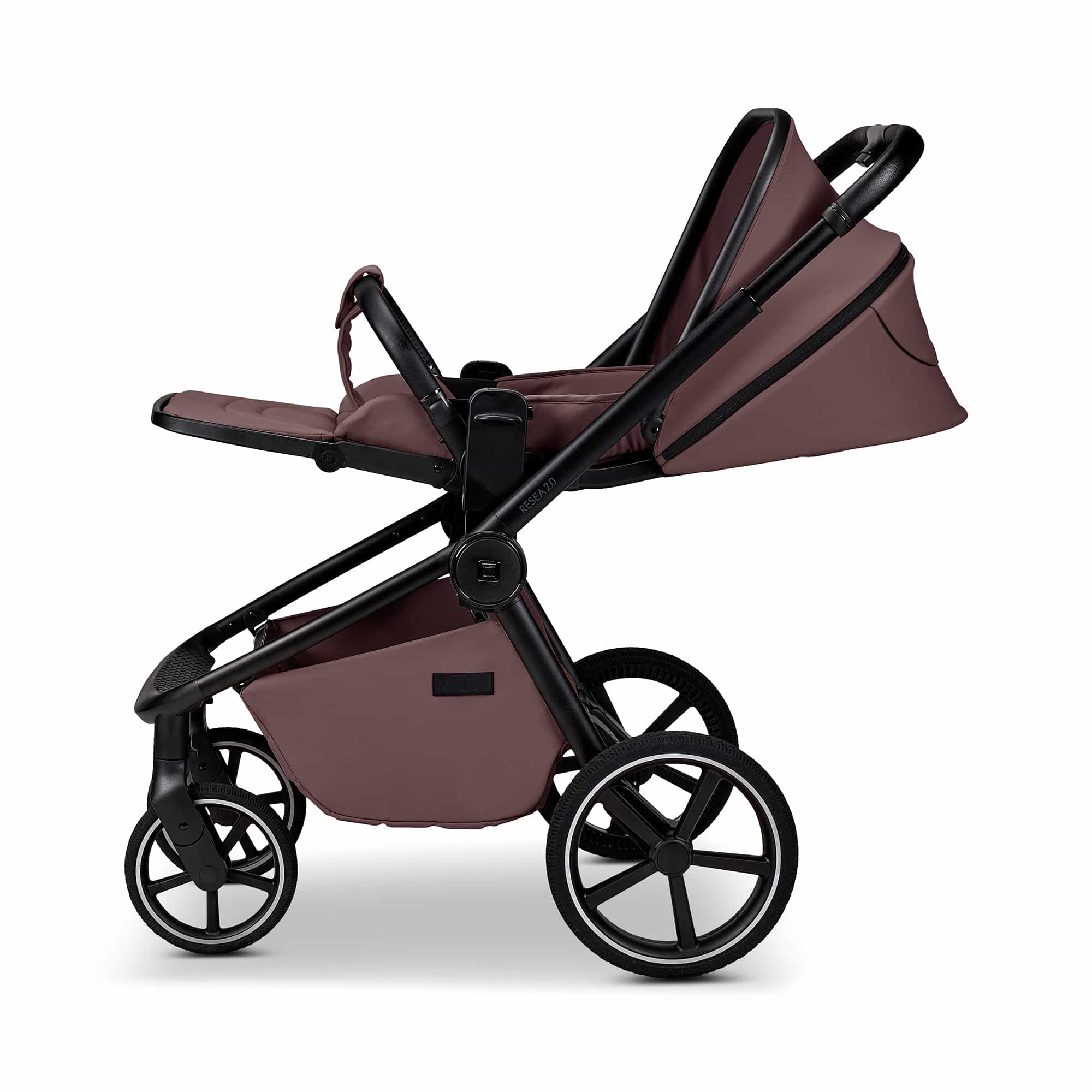 Kombi-Kinderwagen, MOON, Braun – Produktansicht