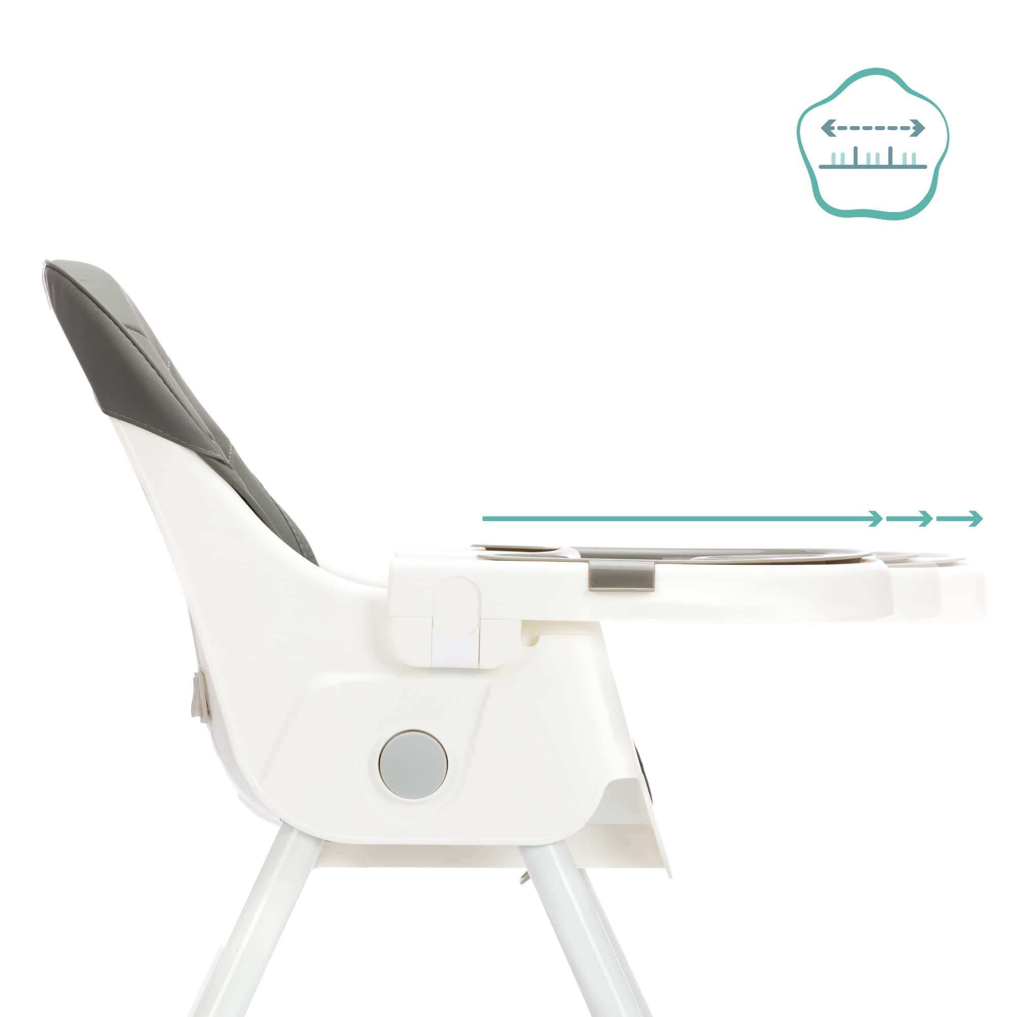 Klapphochstühle, fillikid, Grau – Produktansicht