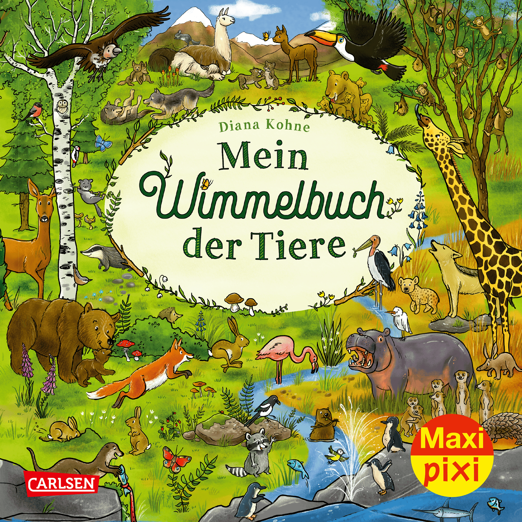 Maxi Pixi 417: Mein Wimmelbuch der Tiere CARLSEN 2000585070601 1