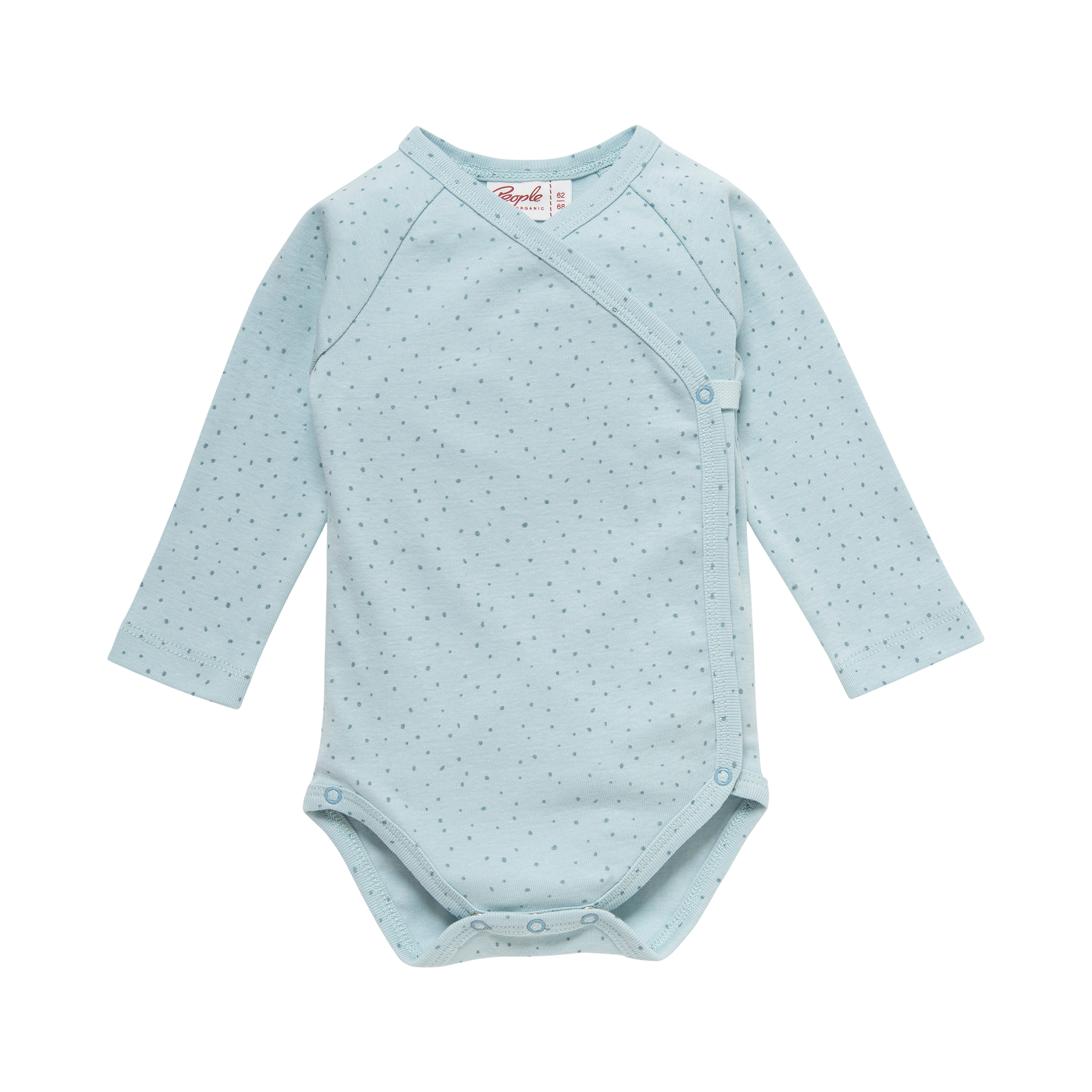 Wickelbodys, People Wear Organic, Blau – Besonderheit: aus 100% Bio-Baumwolle