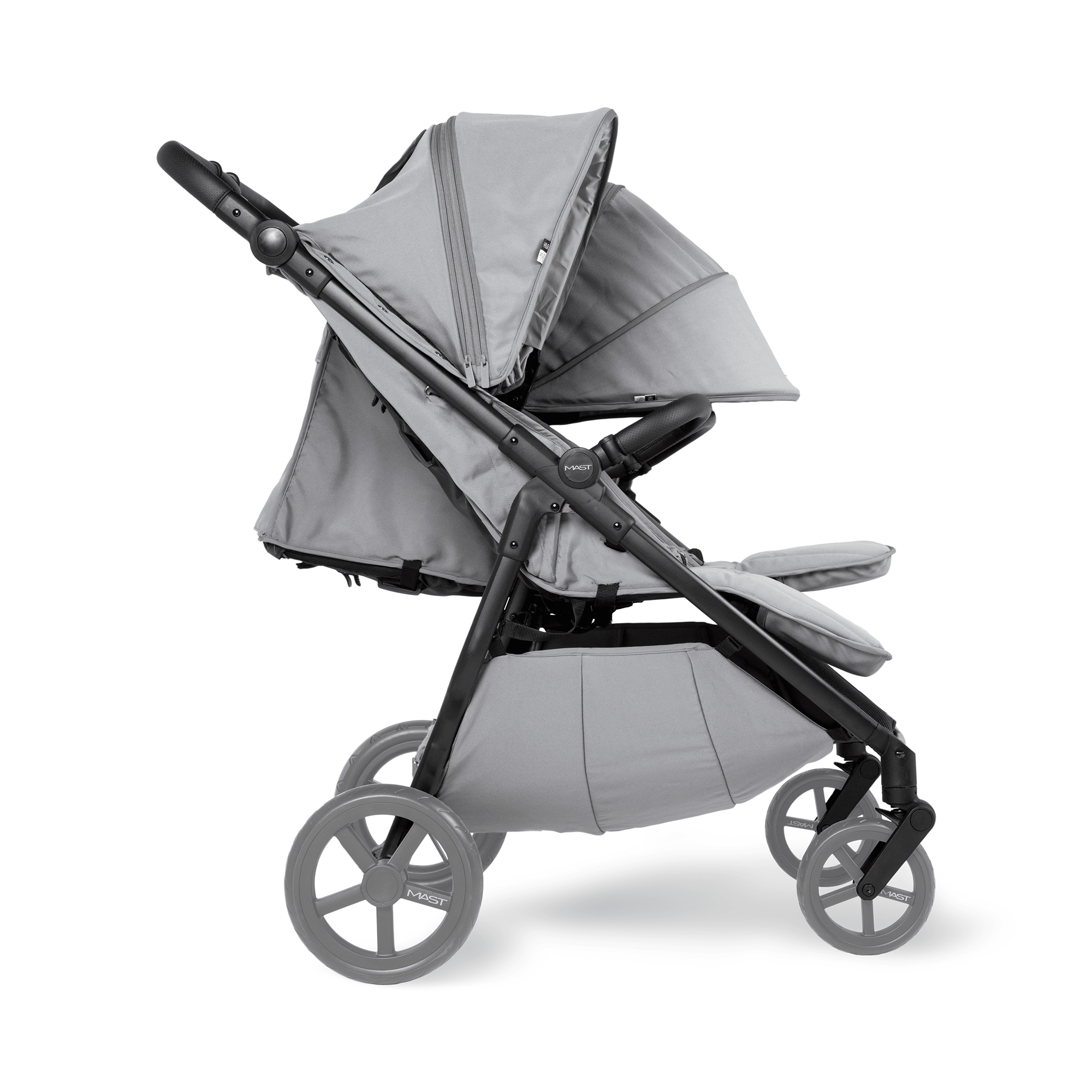 Kombi-Kinderwagen, MAST, Grau – Produktansicht
