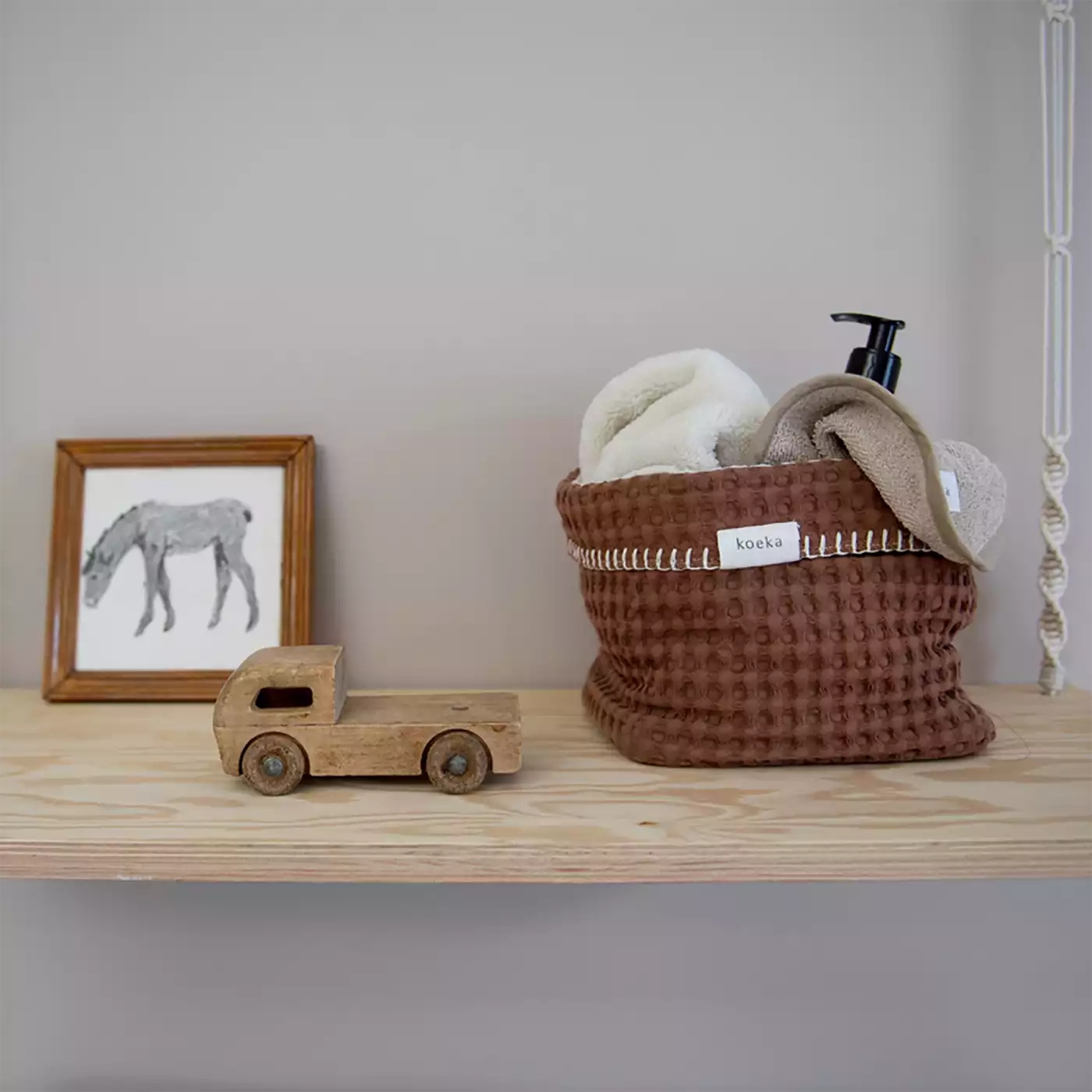 Aufbewahrungskörbe, koeka, Braun – Produktansicht