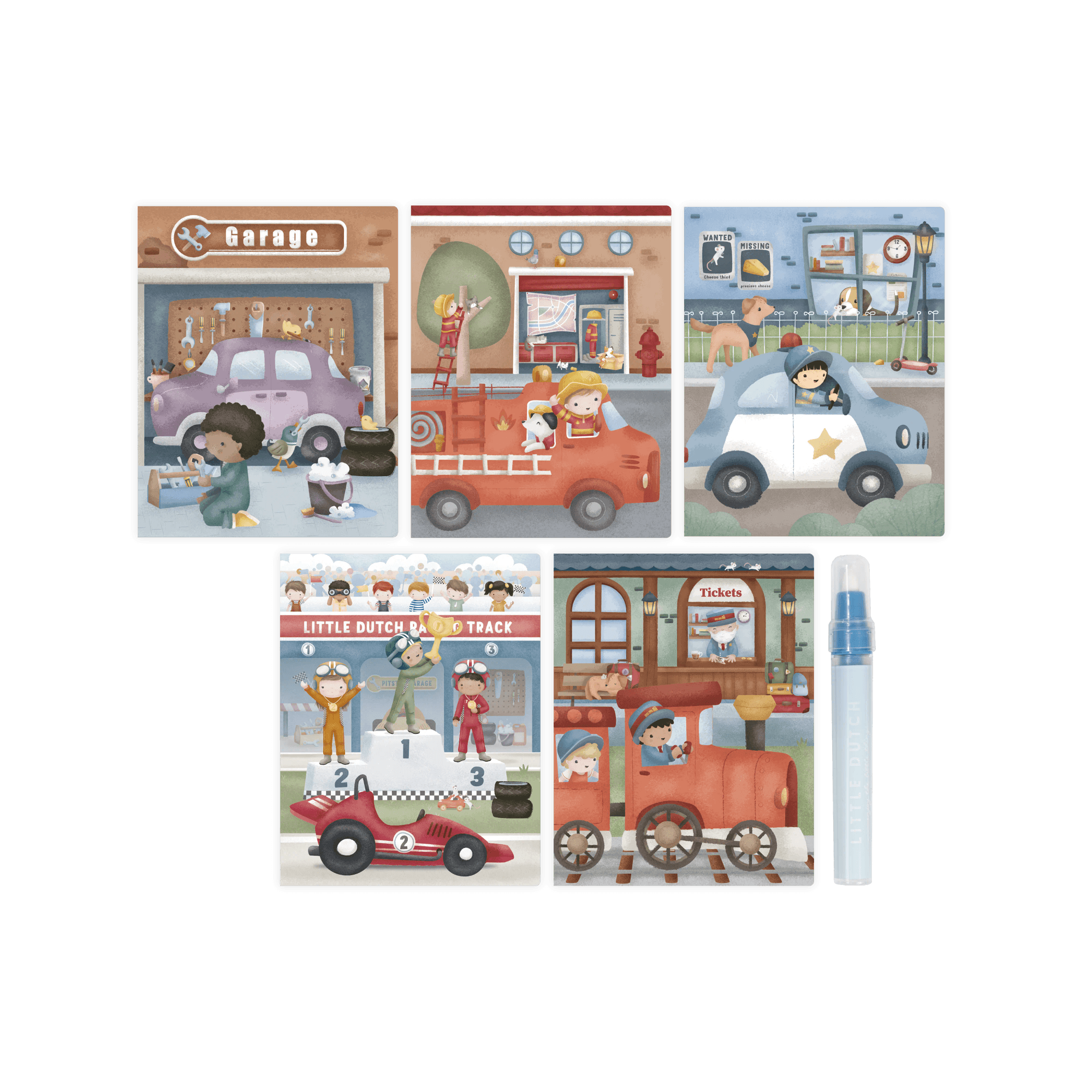 Malen & Kneten, LITTLE DUTCH, Blau – Produktansicht