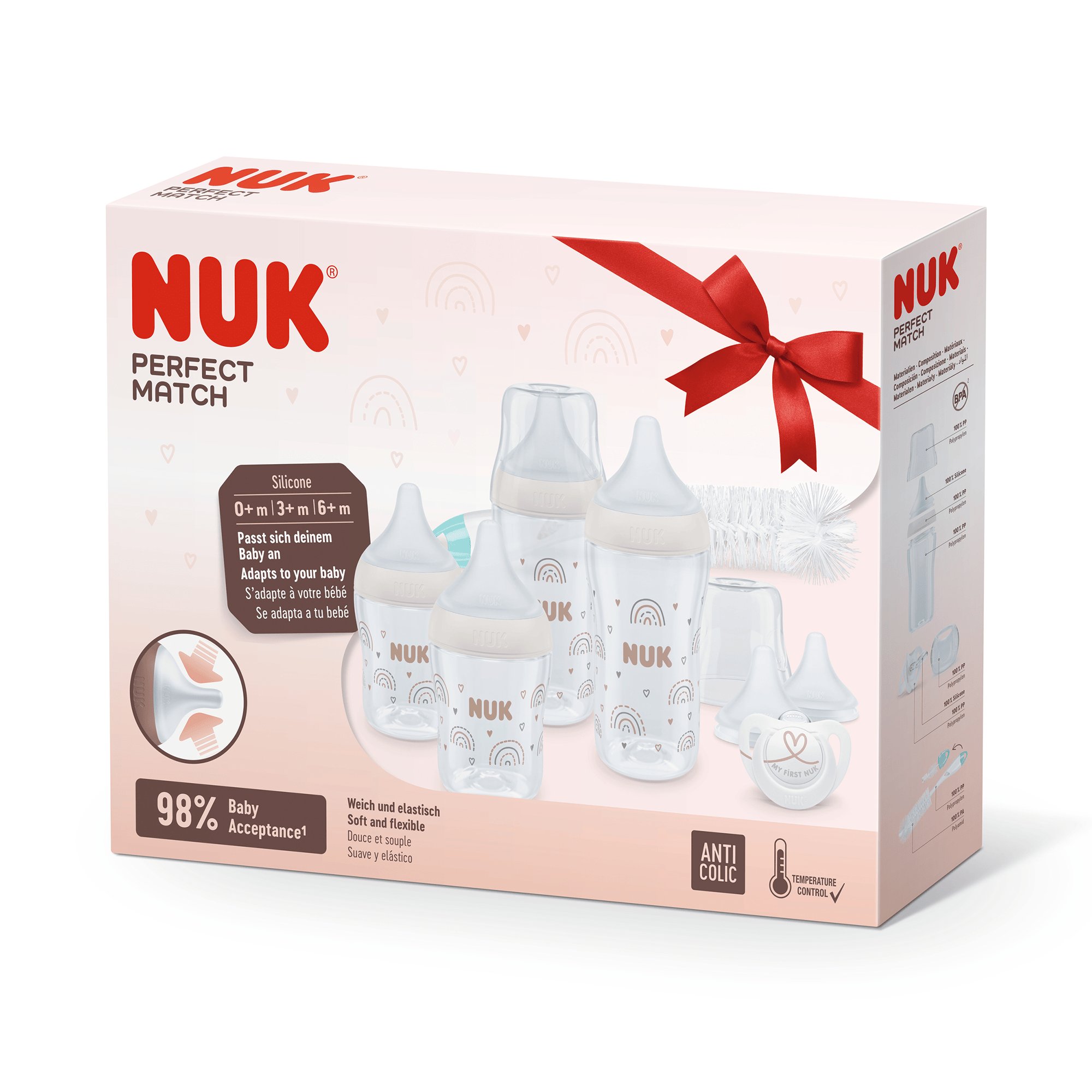 Babyfläschchen, NUK, Transparent – Produktansicht