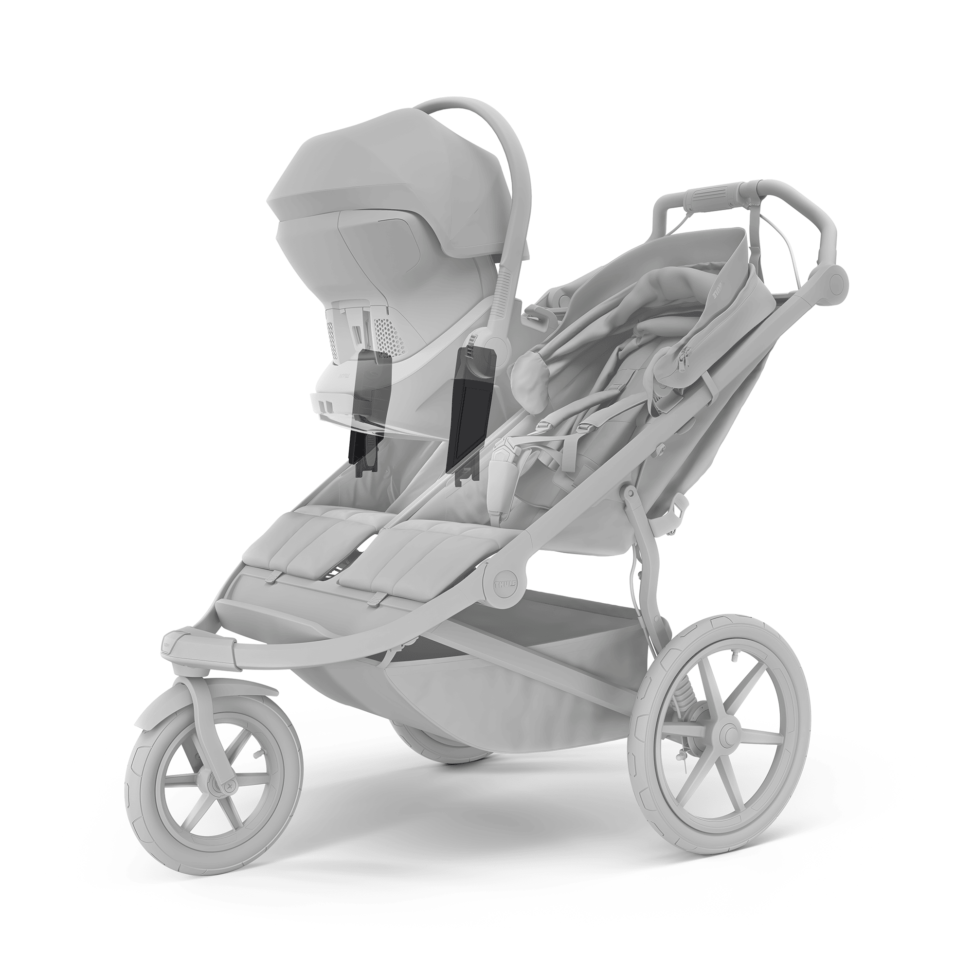 Adapter, THULE, Schwarz – Besonderheit: einfache Montage und Demontage durch Einklicken