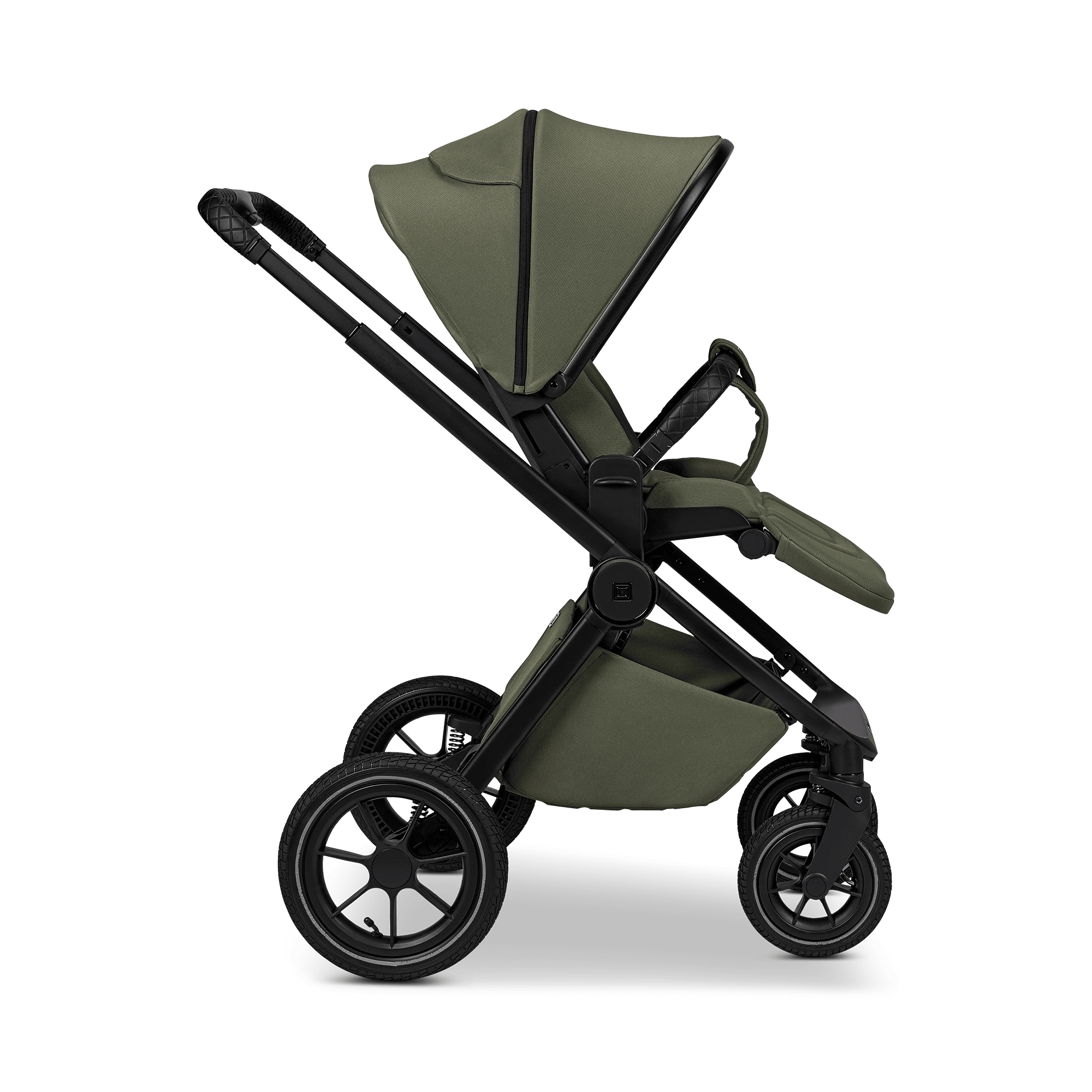 Kombi-Kinderwagen, MOON, Grün – Produktansicht