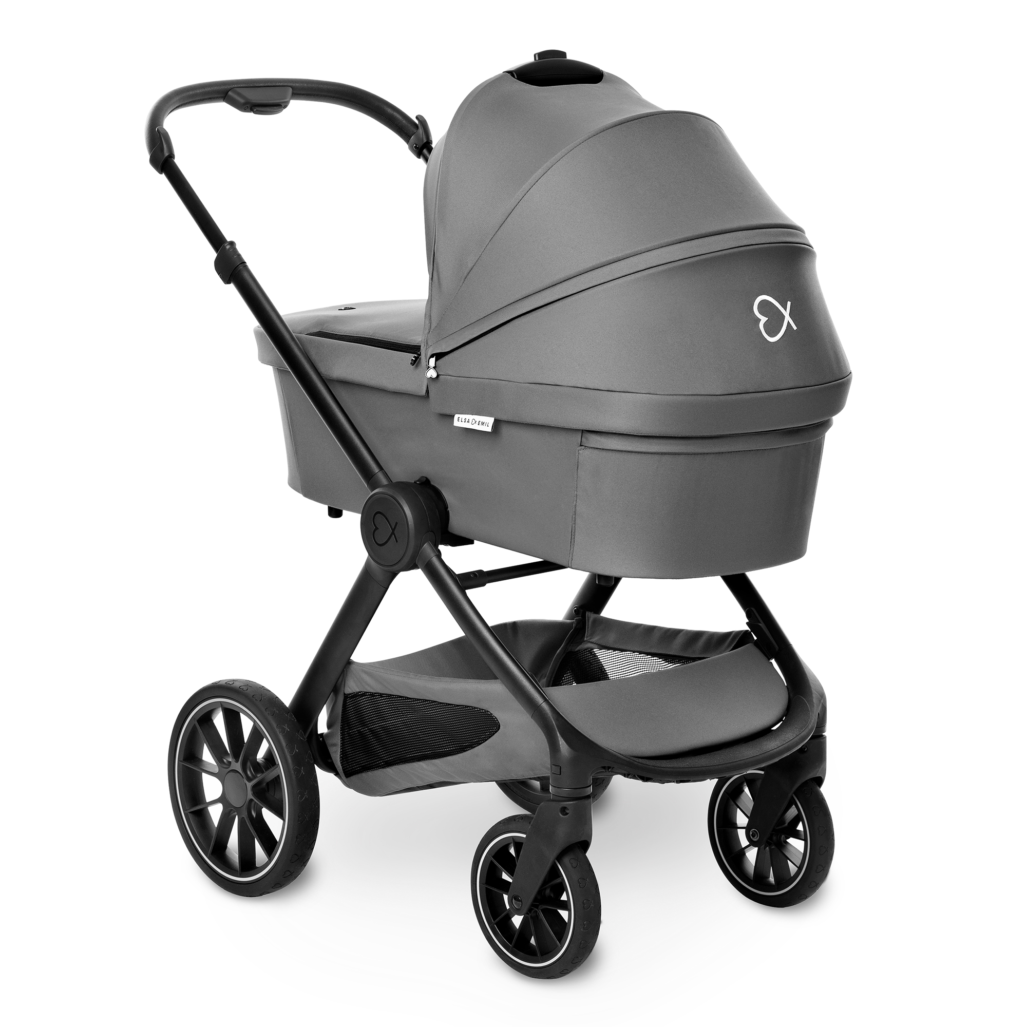 Kombi-Kinderwagen, ELSA & EMIL, Grau – Produktansicht