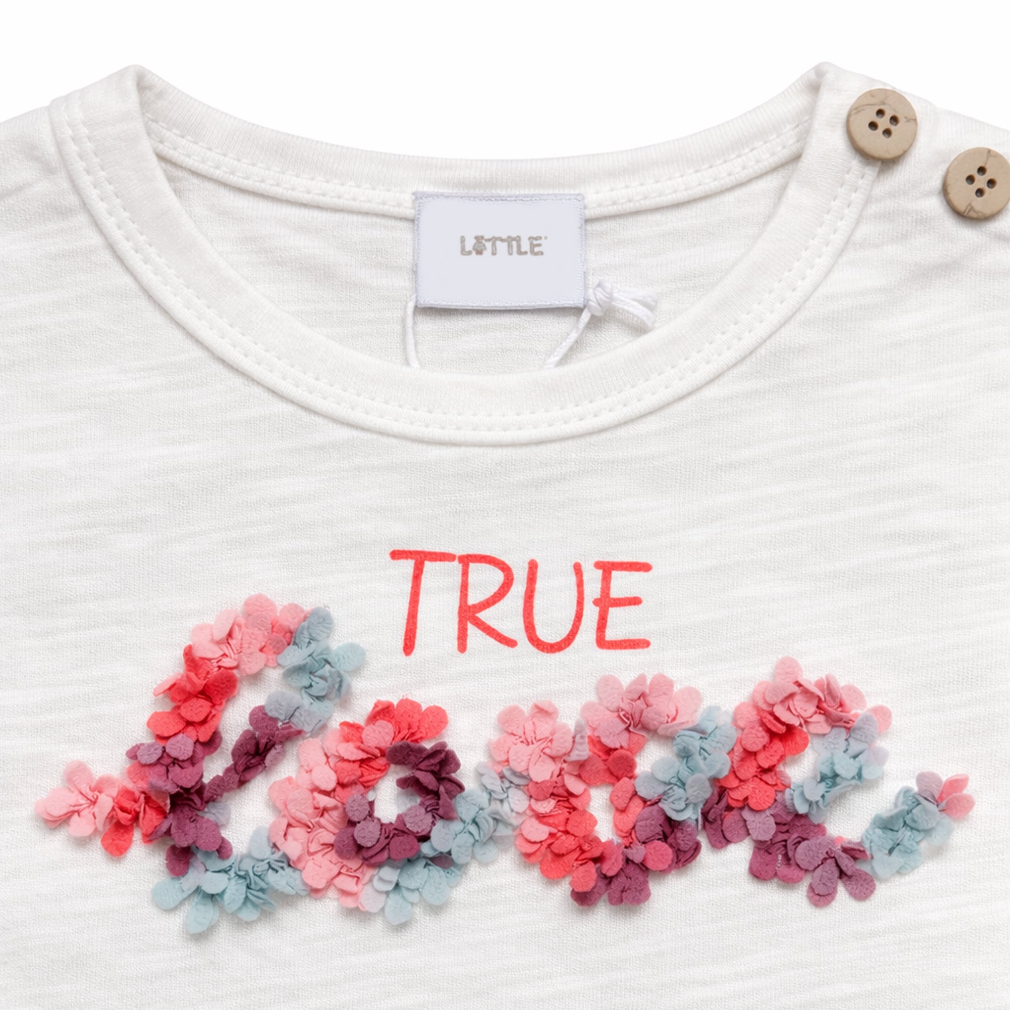 Kurzarmshirts, LITTLE, Weiß – Produktansicht