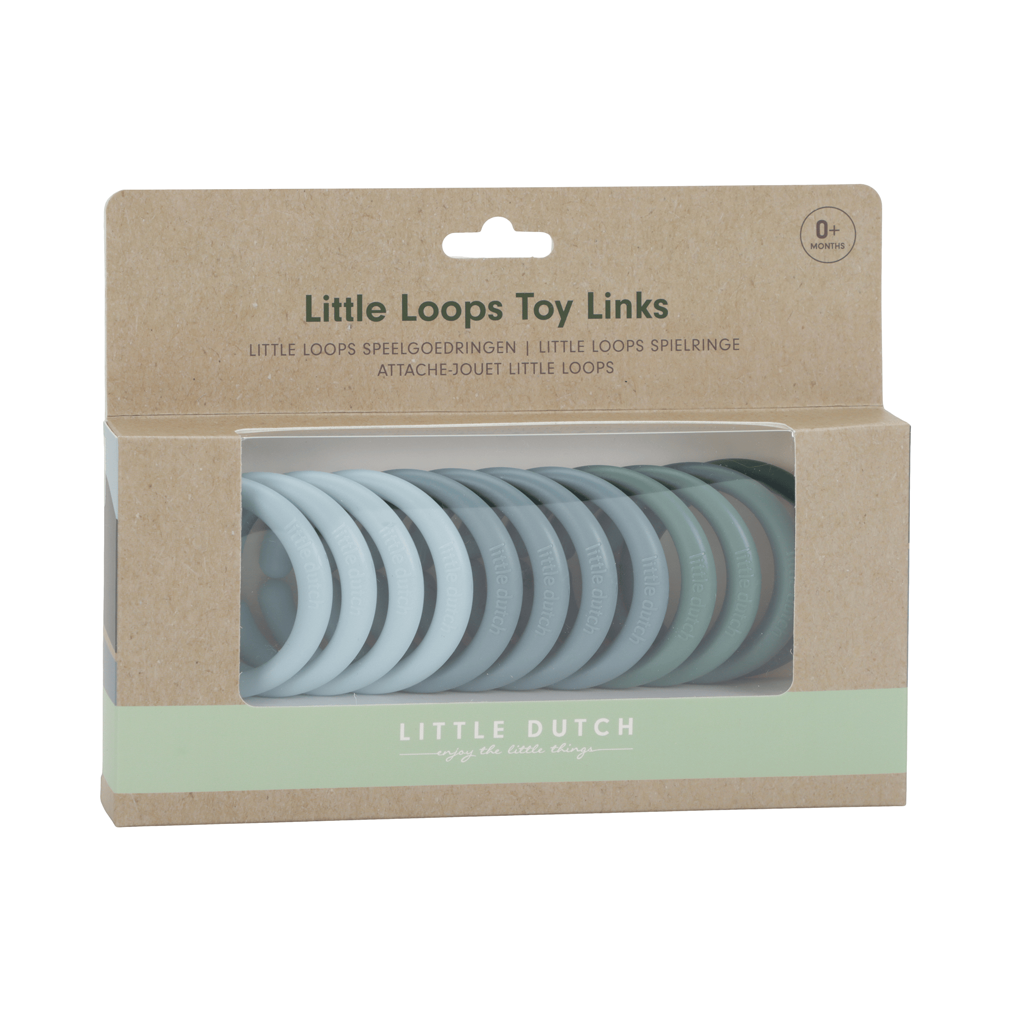 Kinderwagenketten, LITTLE DUTCH, Blau – Produktansicht