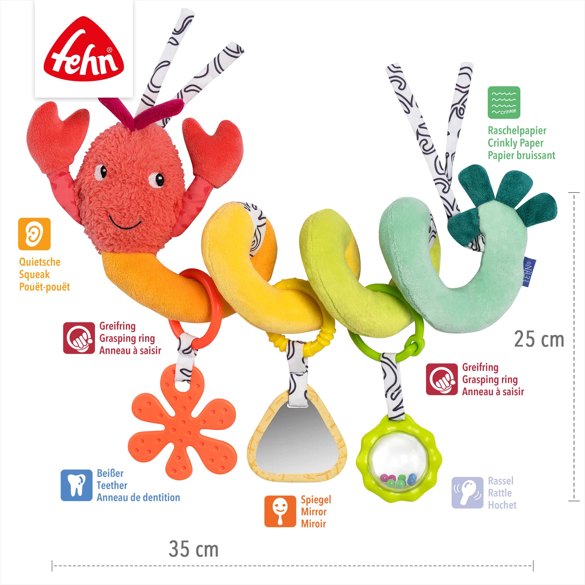 Kinderwagenketten, fehn, Mehrfarbig – Produktansicht