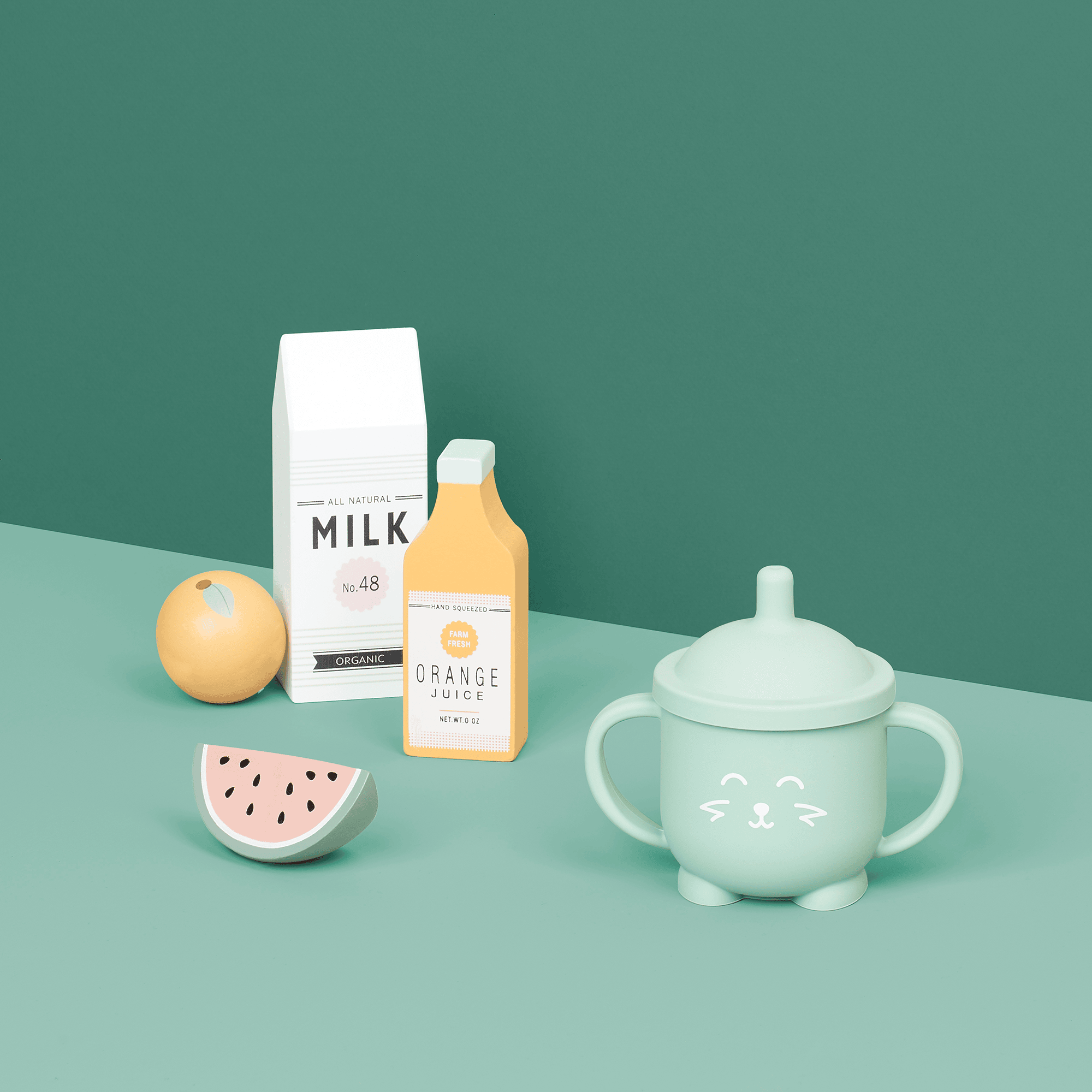 Trinklernbecher ab 4 Monate, babymoov, Grün – Produktansicht