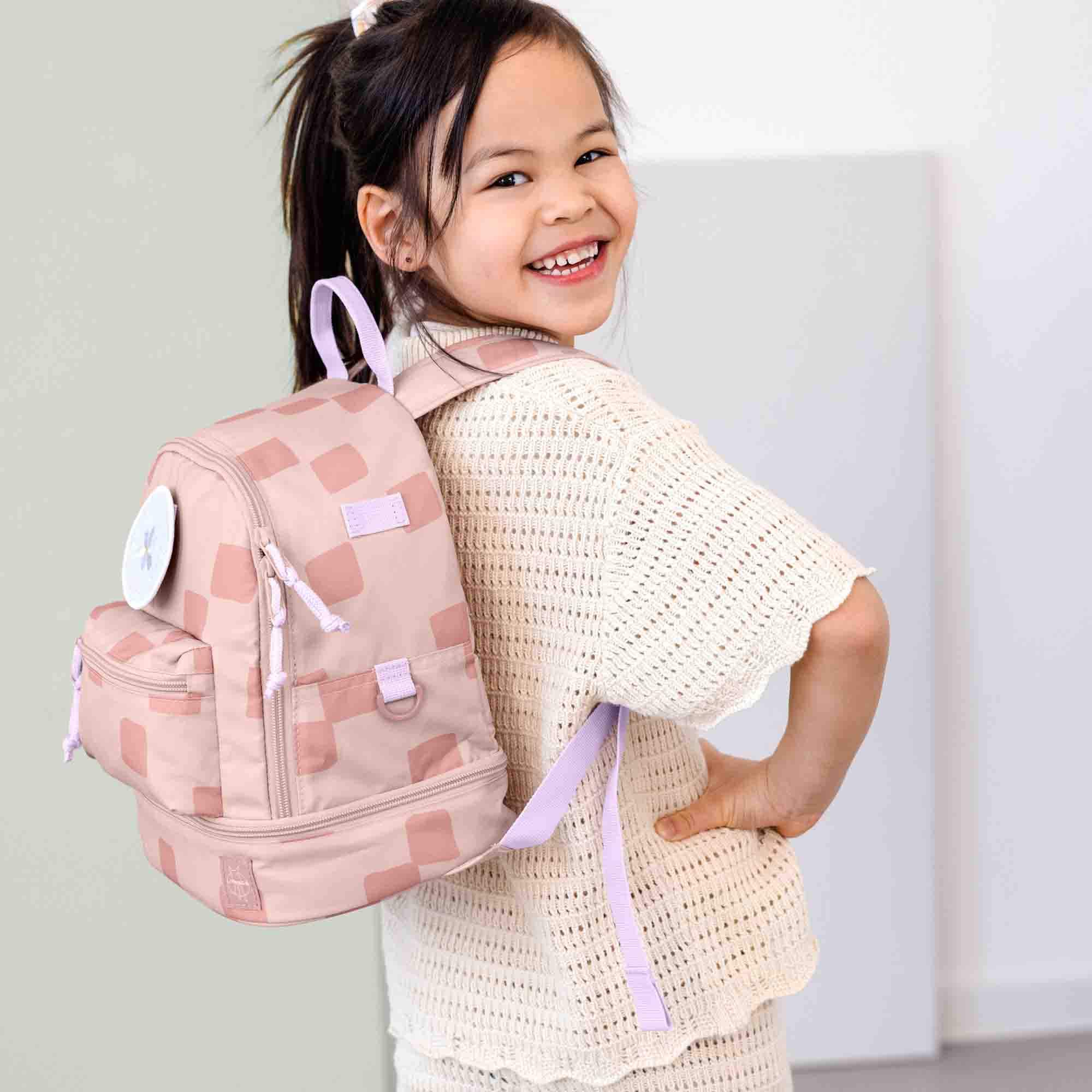 Kinderrucksäcke, LÄSSIG, Pink – Besonderheit: geräumiges Hauptfach