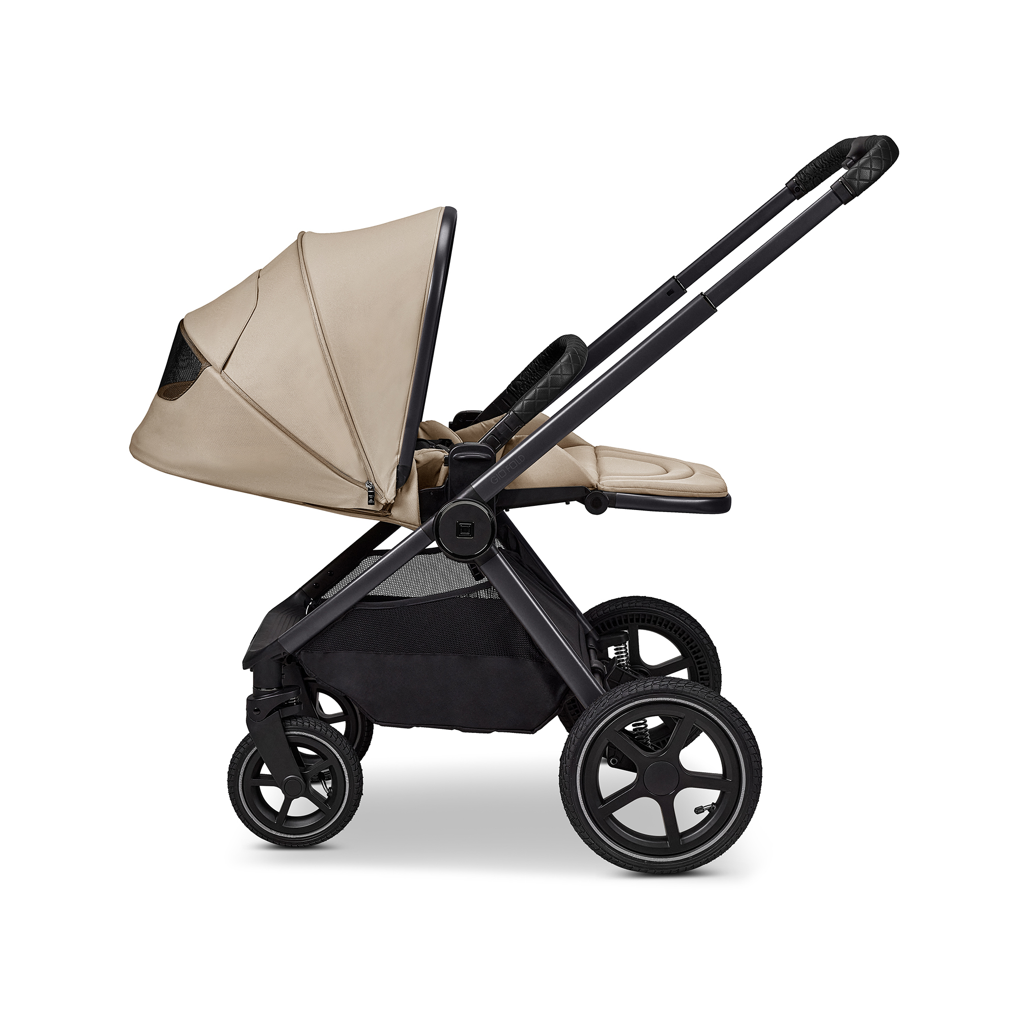 Kombi-Kinderwagen, MOON, Beige – Produktansicht