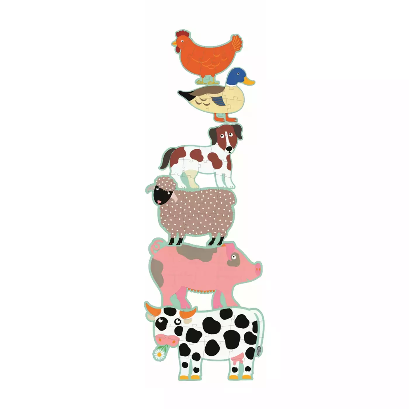 Puzzle, DJECO, Mehrfarbig – Produktansicht